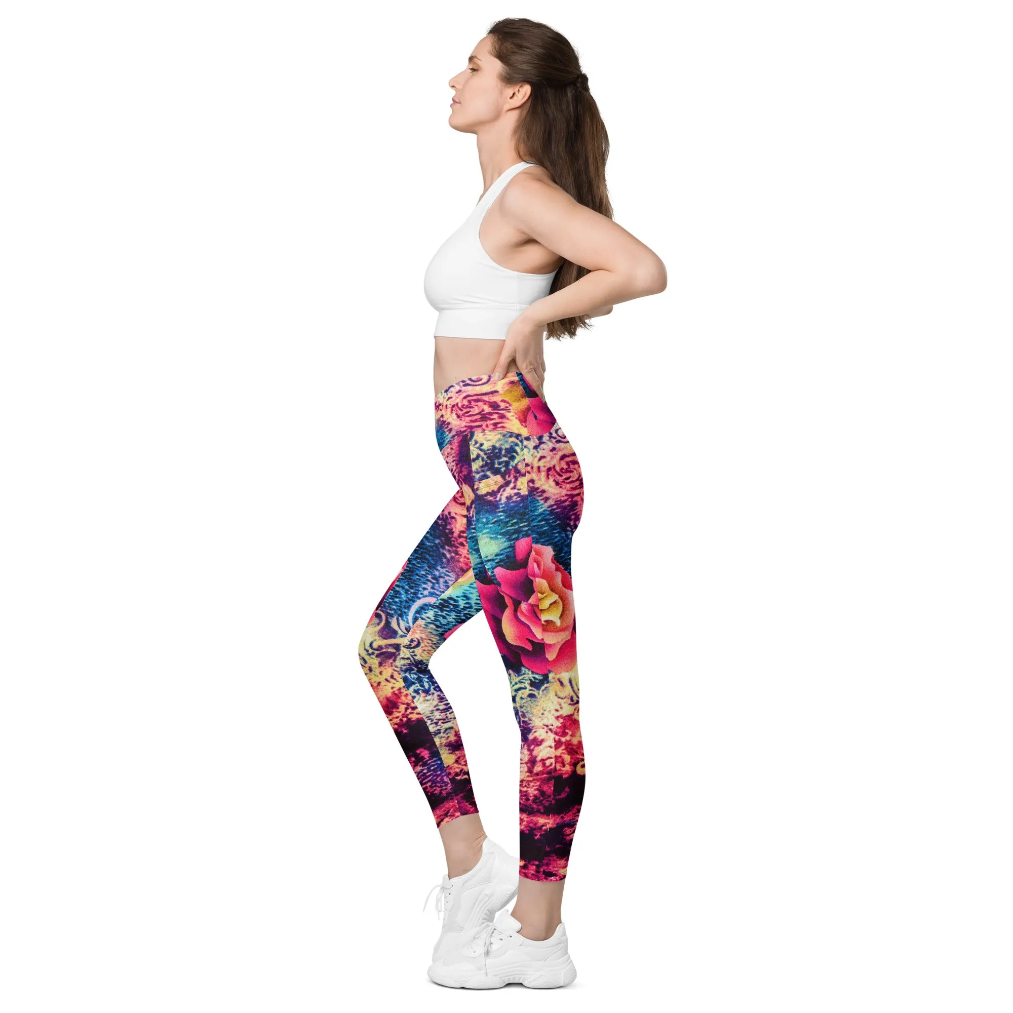 Elegant Garden Leggings with Pockets, lioness-love