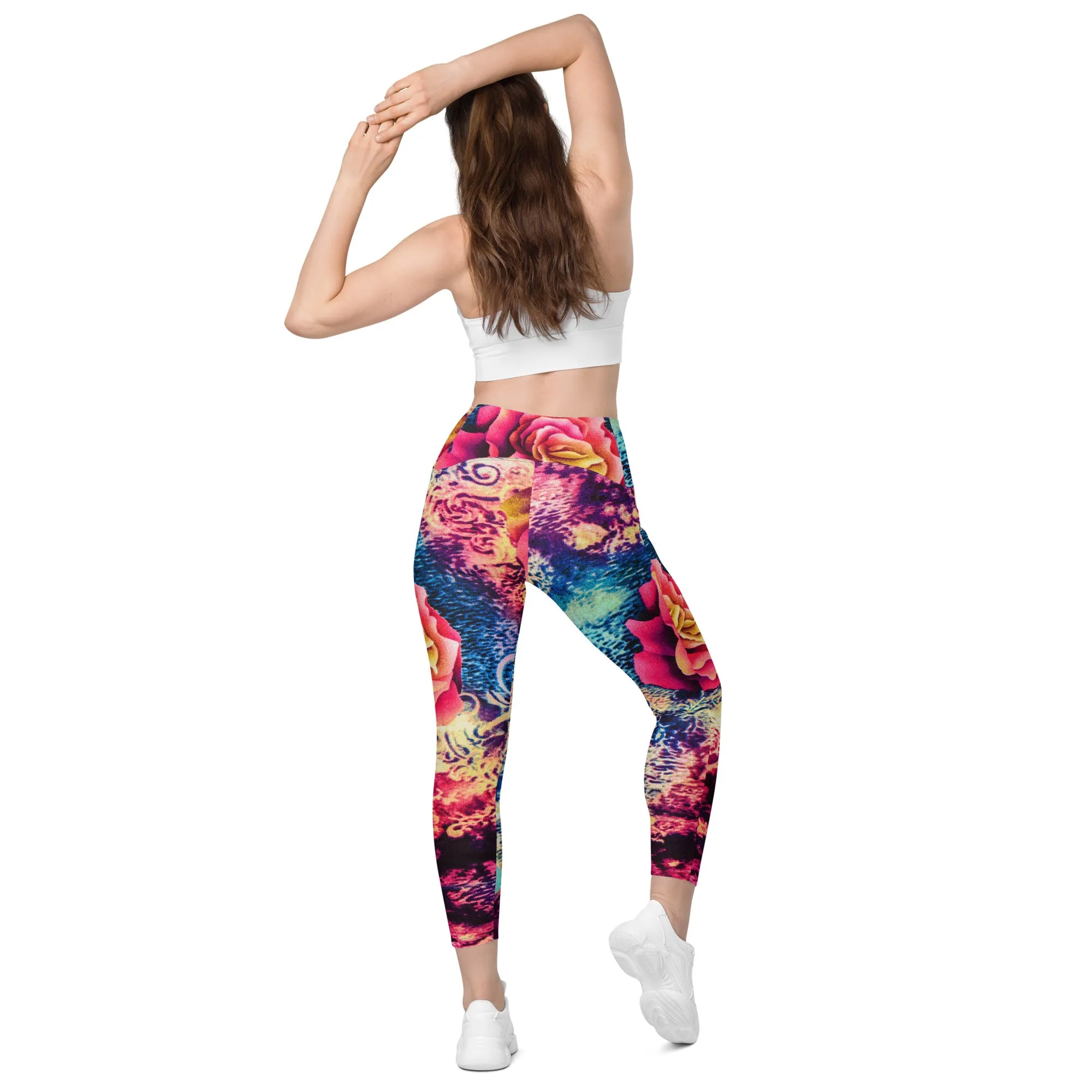 Elegant Garden Leggings with Pockets, lioness-love
