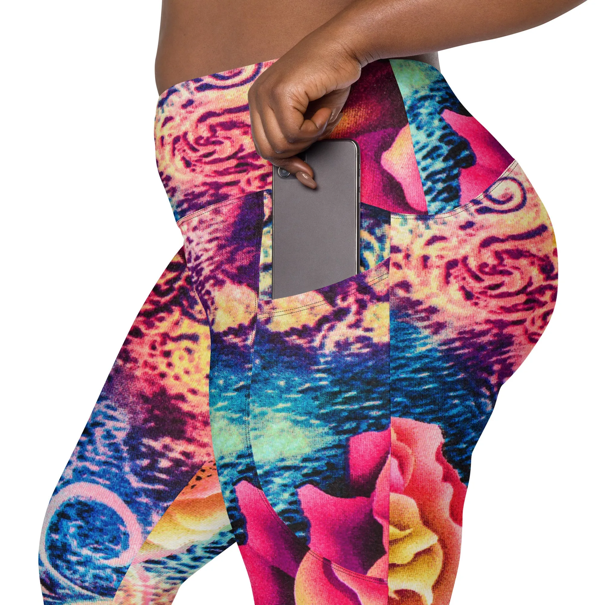 Elegant Garden Leggings with Pockets, lioness-love