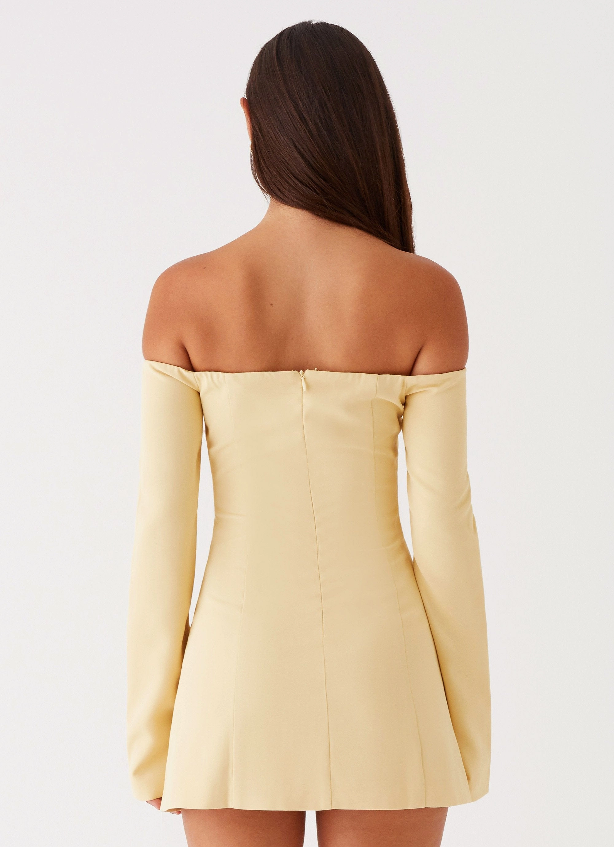Elegant Charm Soul Warm Dominique Blazer Mini Dress - Yellow