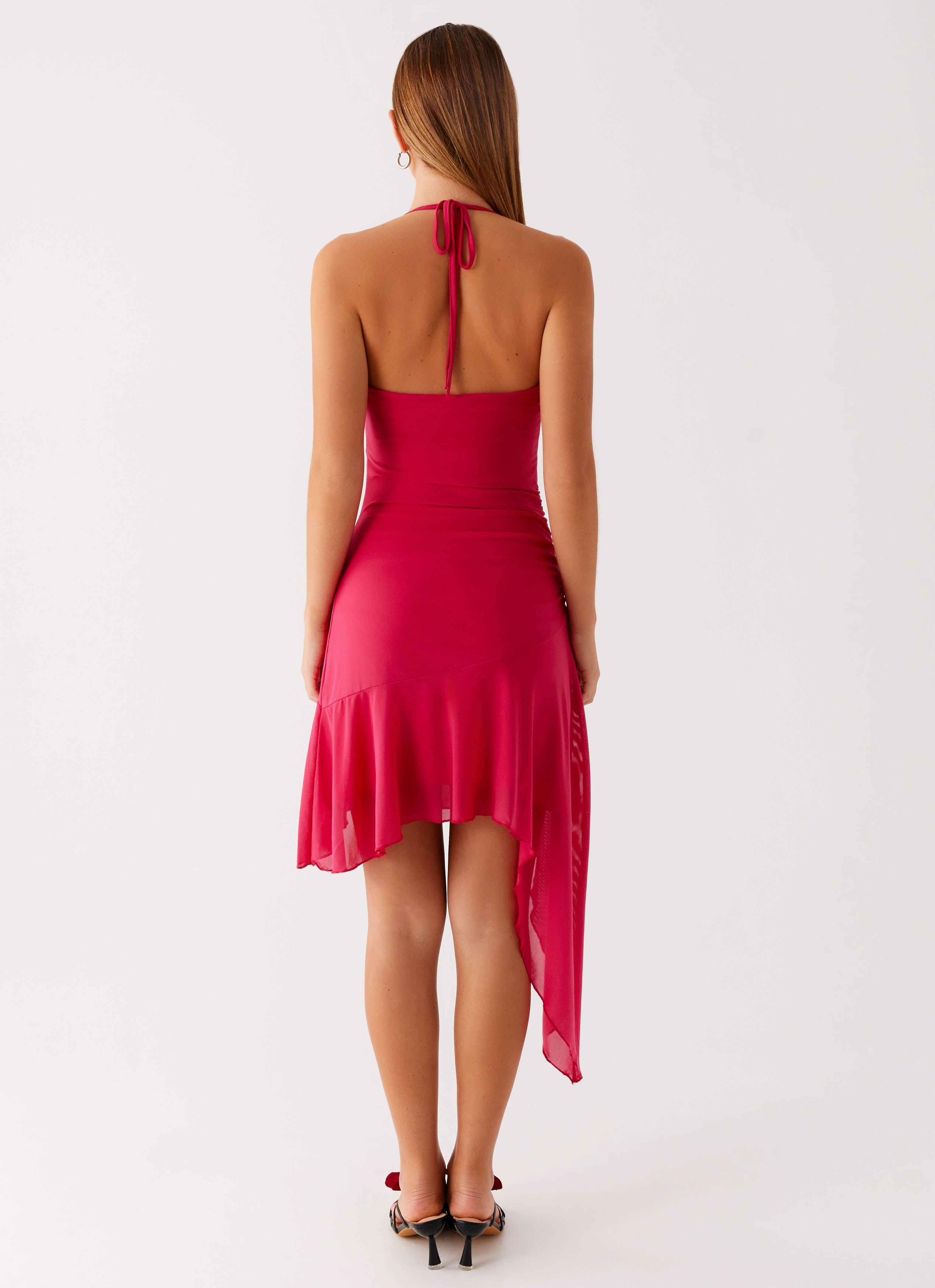 Shiny surface Mai Tai Mini Dress - Hot Pink