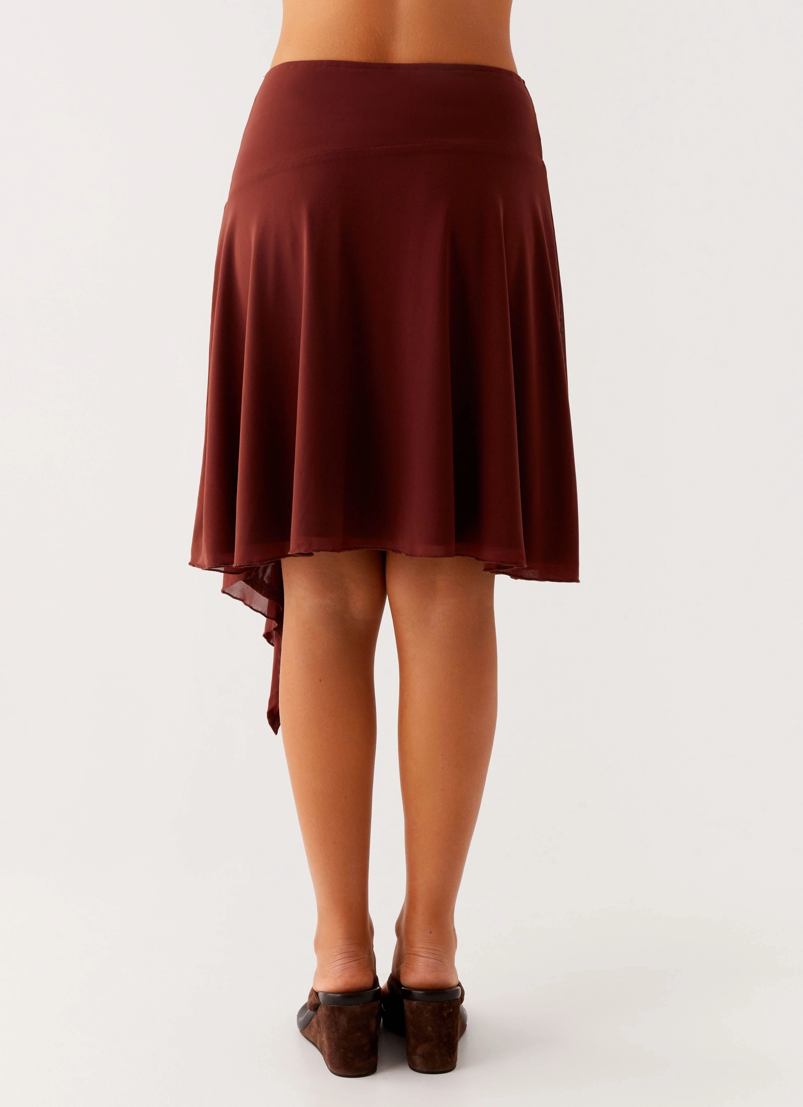 Comfort Base Mirage Midi Skirt - Chocolate