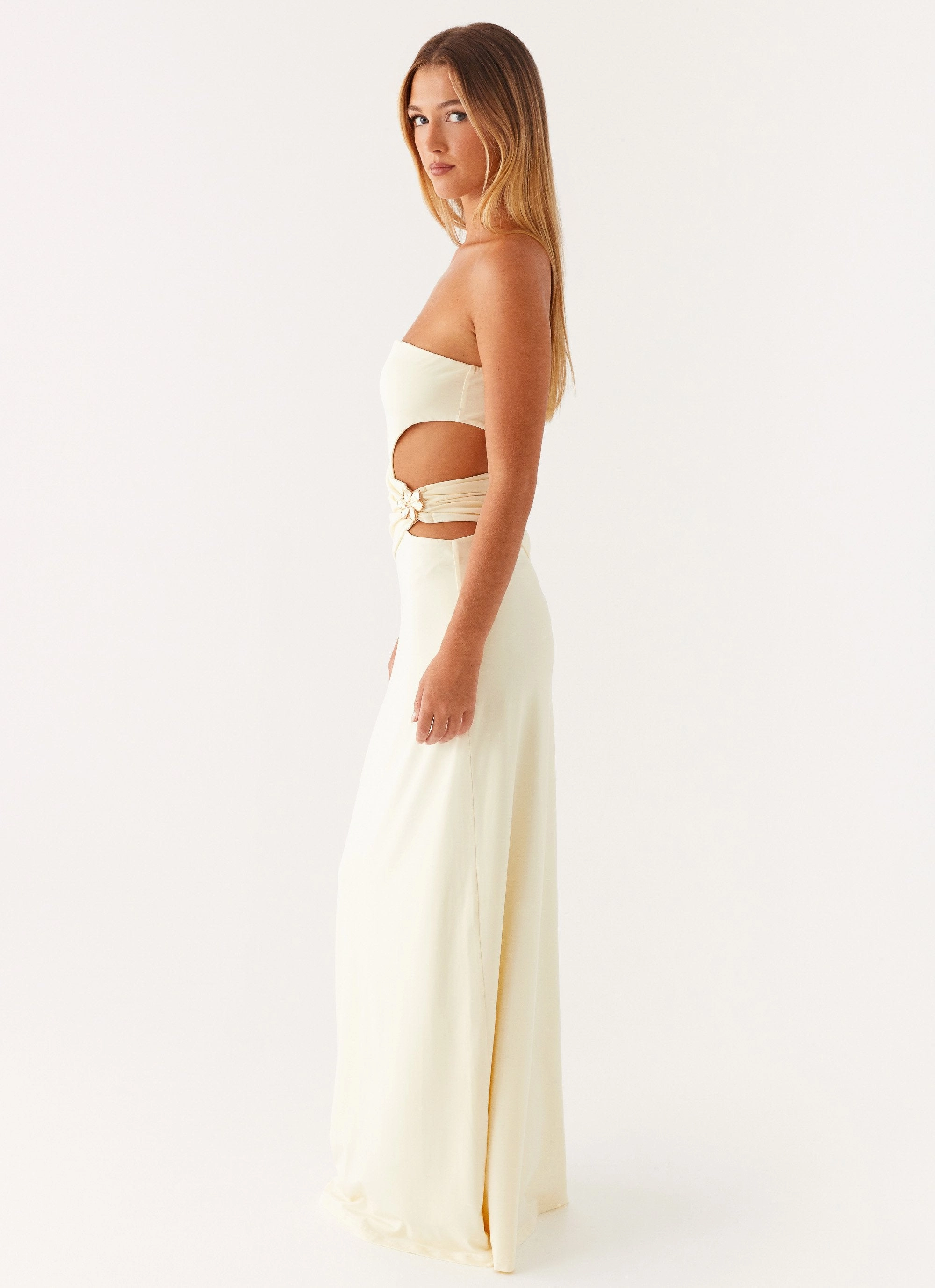 Anetta Maxi Dress - Yellow packable