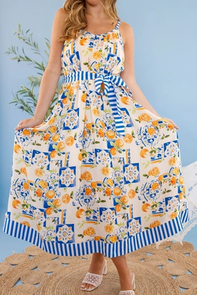Chill Lines Plan For A Picnic Maxi Dress