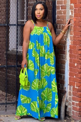 Shawanna Island Glow Maxi Dress Back-Zip