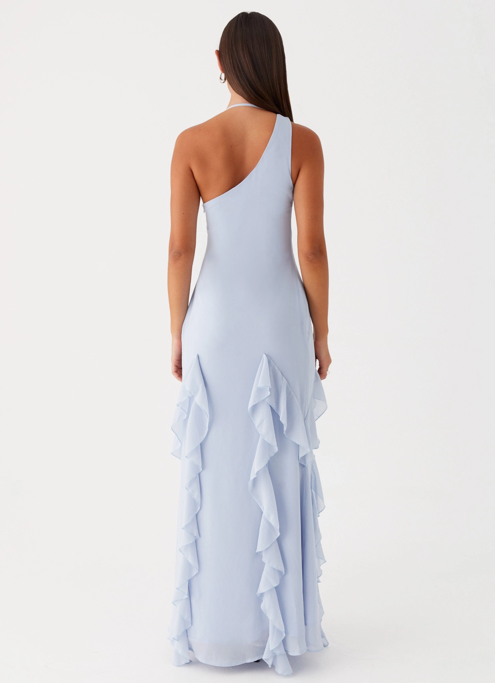 Clasp-Closure Sammie Maxi Dress - Blue