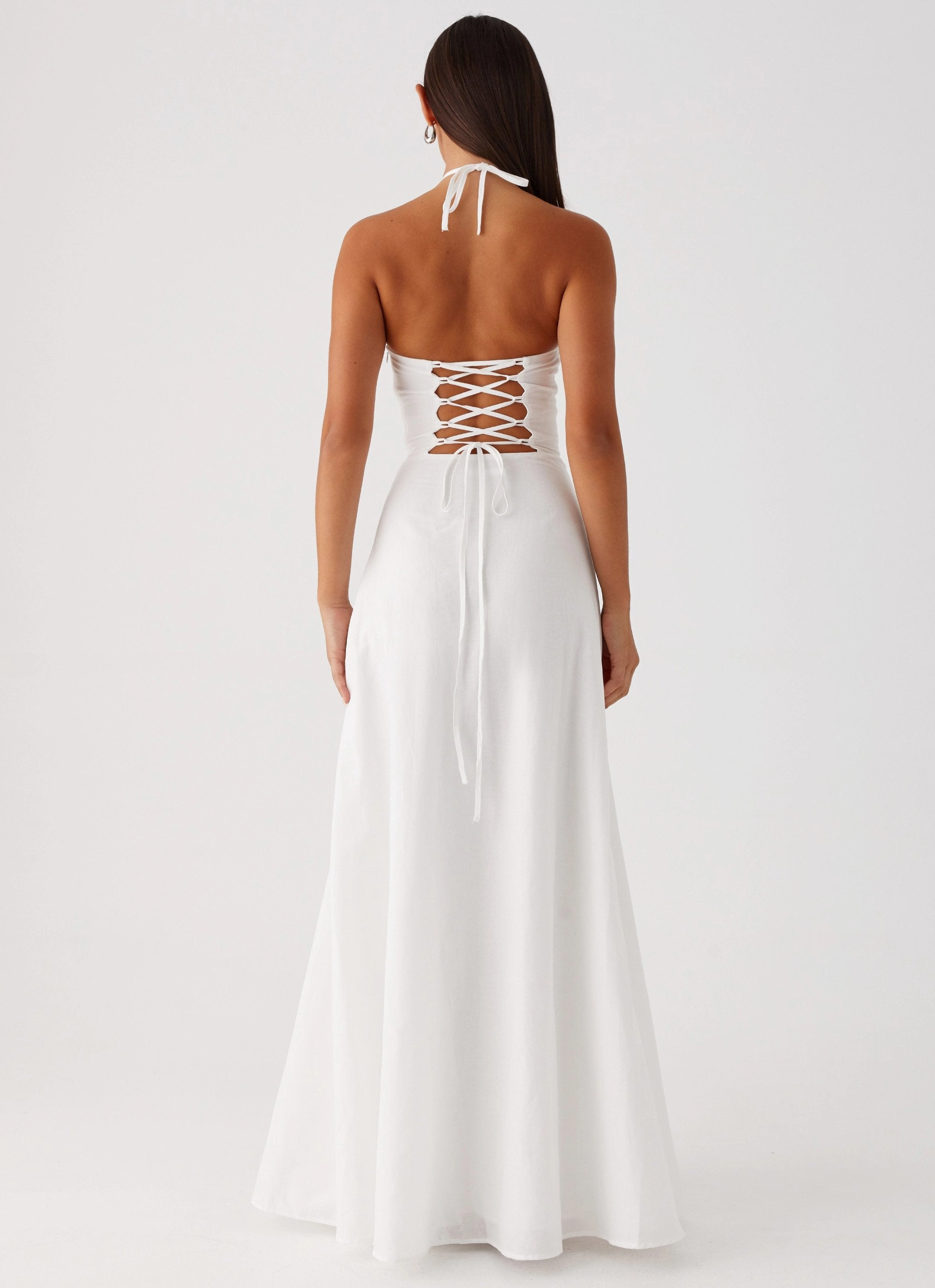 Layering-Piece Mariella Maxi Dress - White