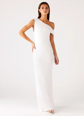 Functional-Design Perfectly Styled Mckenna Maxi Dress - White