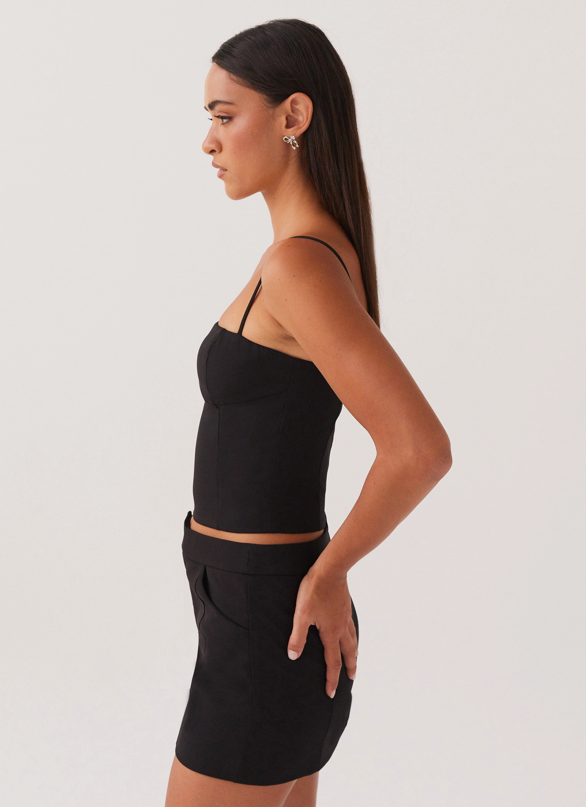 Move Comfort HypoallergenicMaterial Eliana Suit Mini Skirt - Black
