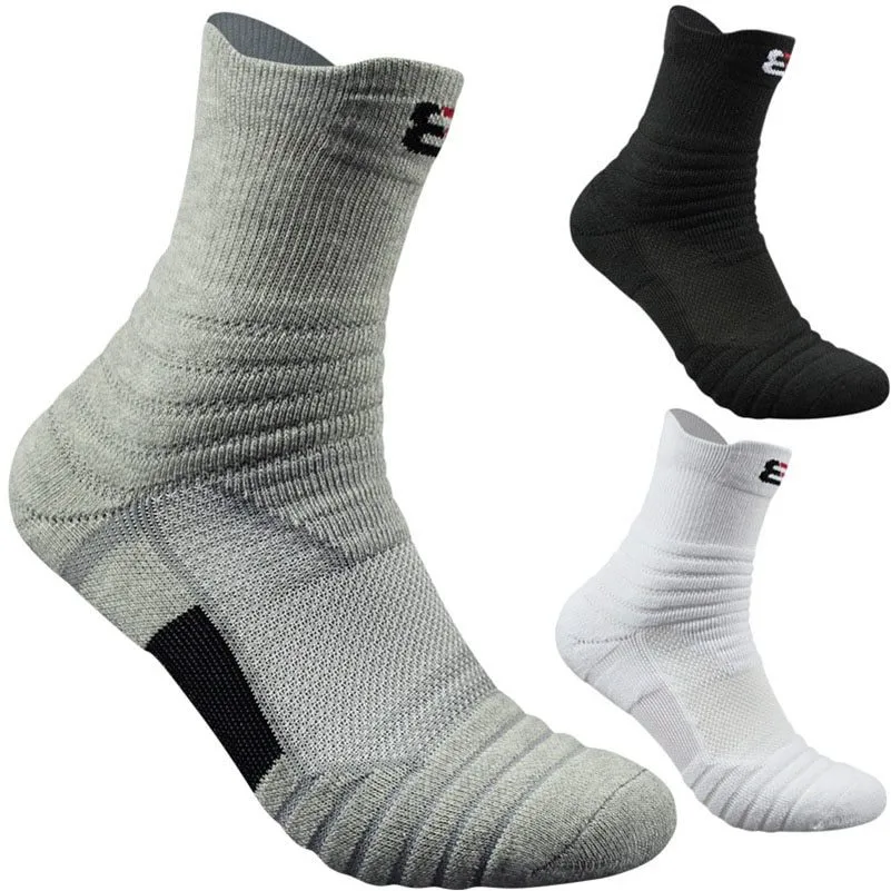 Elite  Sports Socks Low Cut Tube Basketball Thick Towel Boat Sweat-Absorbent Socks.