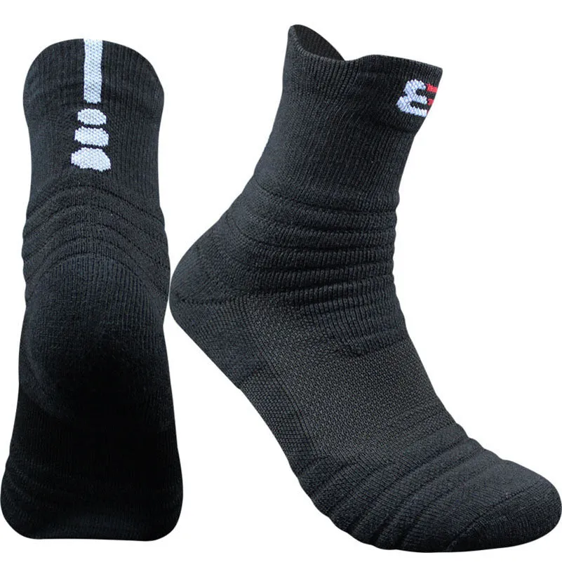 Elite  Sports Socks Low Cut Tube Basketball Thick Towel Boat Sweat-Absorbent Socks.