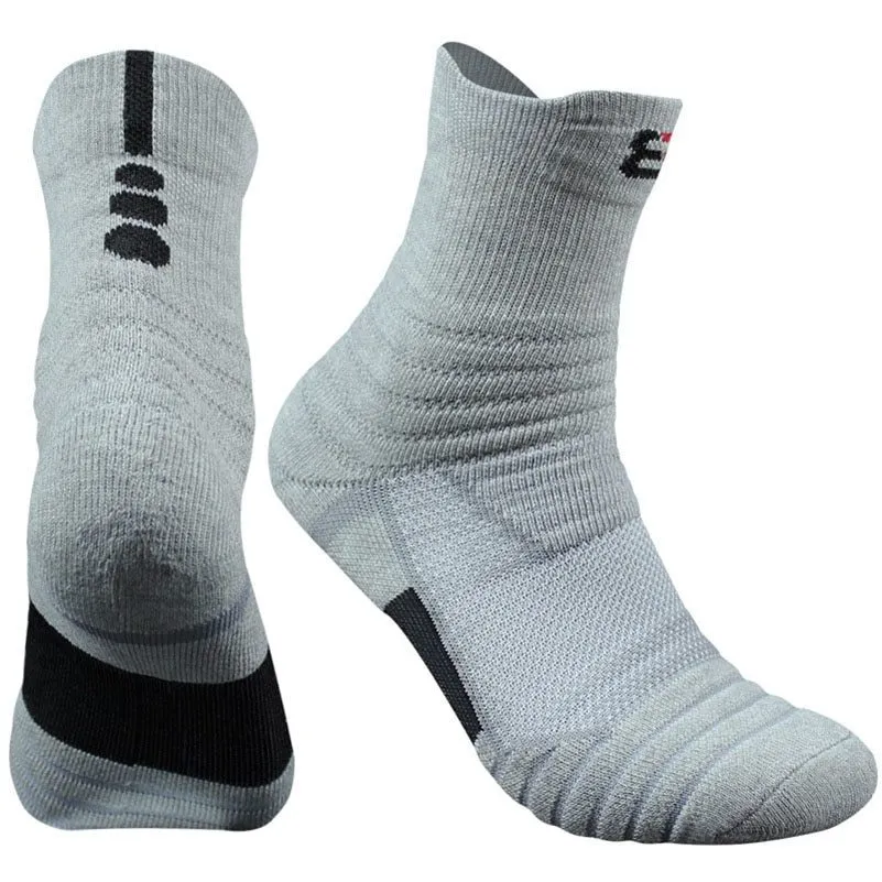 Elite  Sports Socks Low Cut Tube Basketball Thick Towel Boat Sweat-Absorbent Socks.