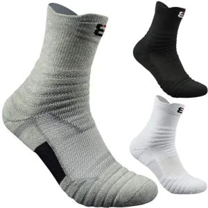 Elite  Sports Socks Low Cut Tube Basketball Thick Towel Boat Sweat-Absorbent Socks.