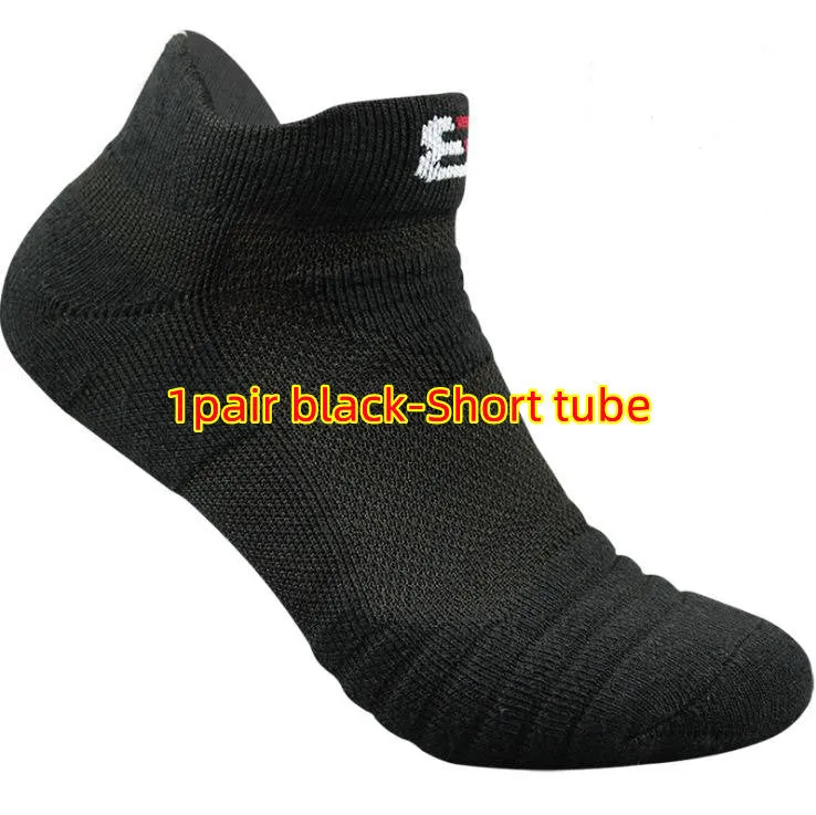 Elite  Sports Socks Low Cut Tube Basketball Thick Towel Boat Sweat-Absorbent Socks.
