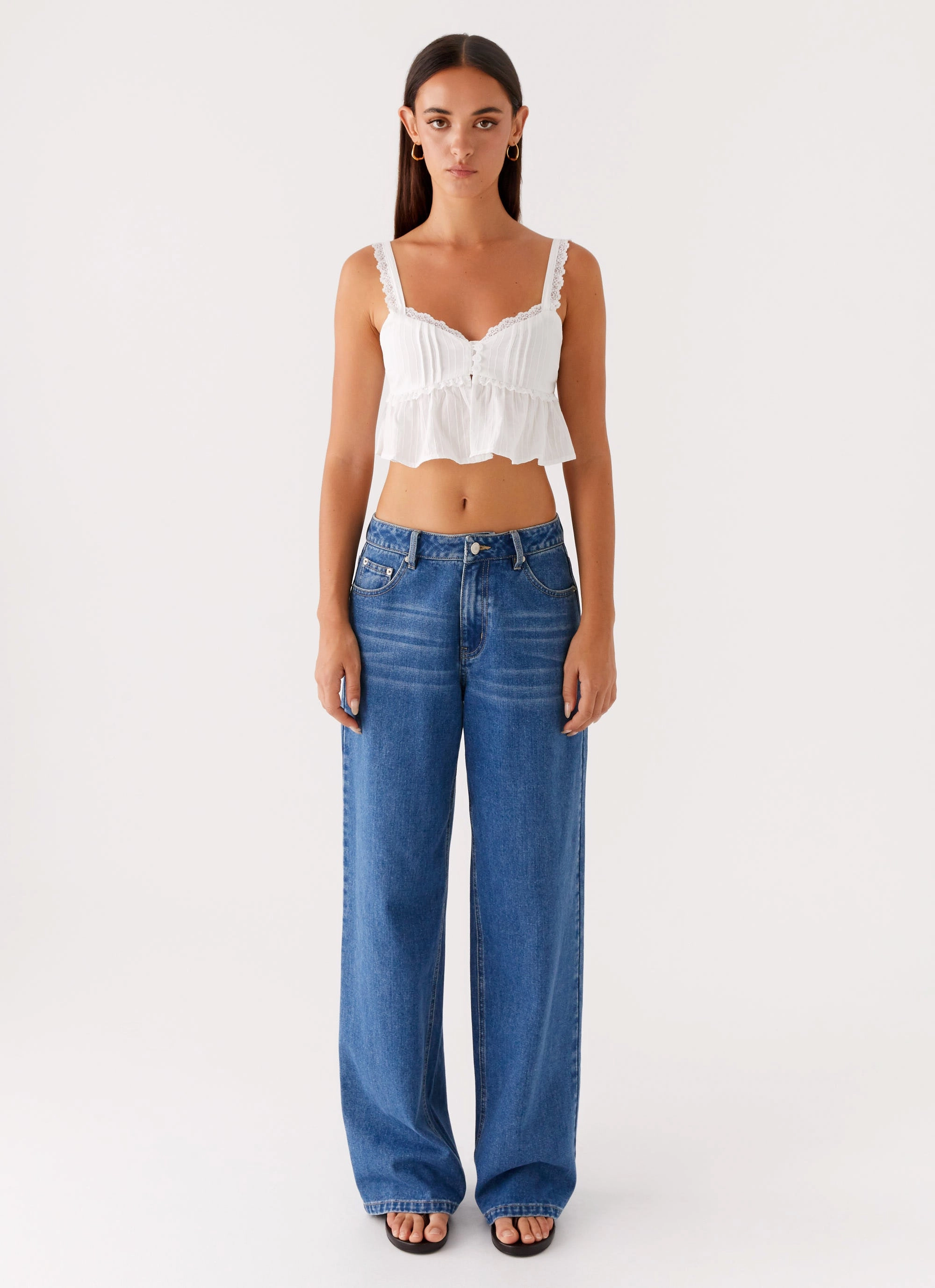 TaglessDesign Elliana Cami Top - White