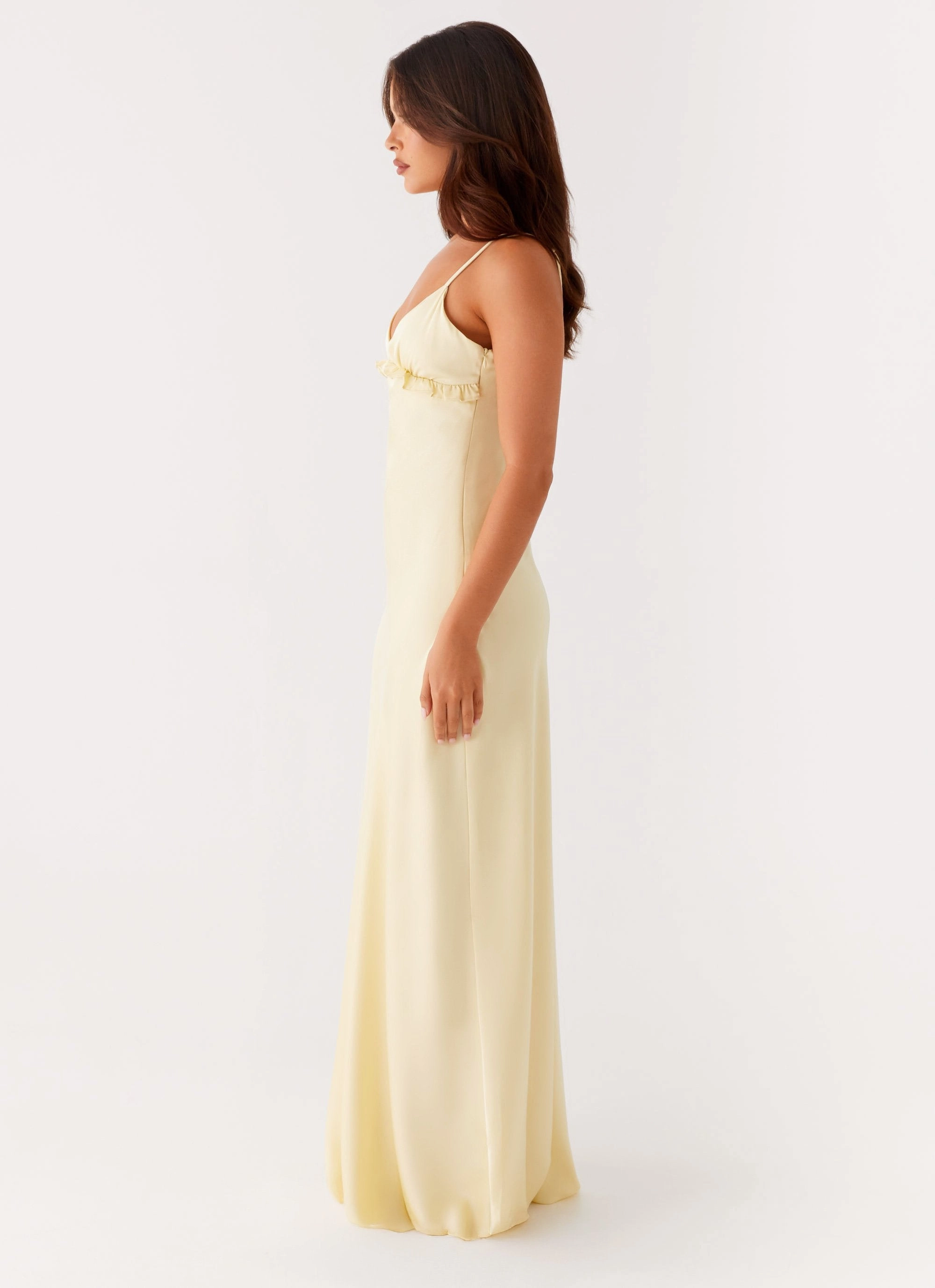 Elona Maxi Dress - Baby Yellow PlushLining Office Classic