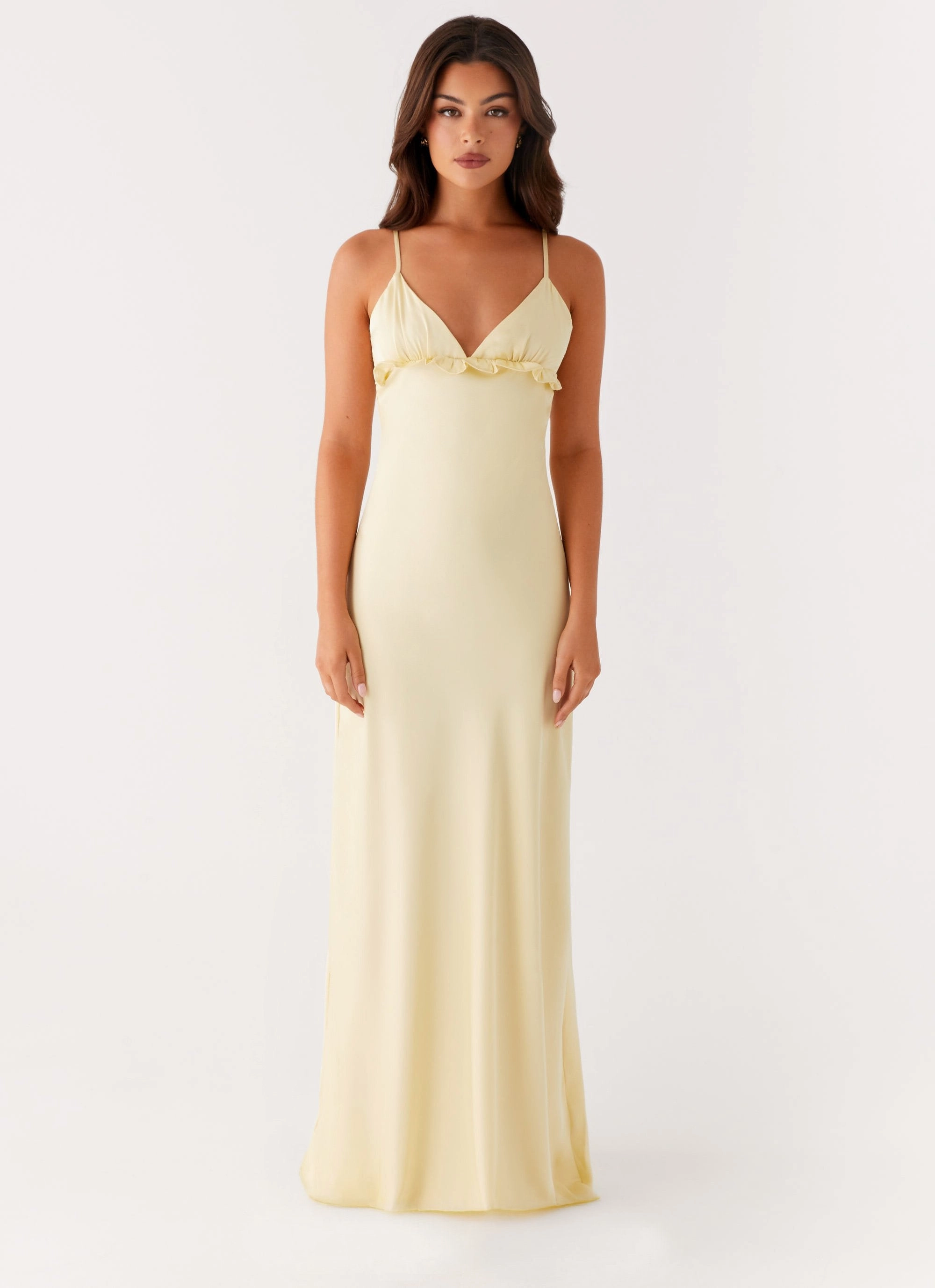 Brunch Outfit Elona Maxi Dress - Baby Yellow
