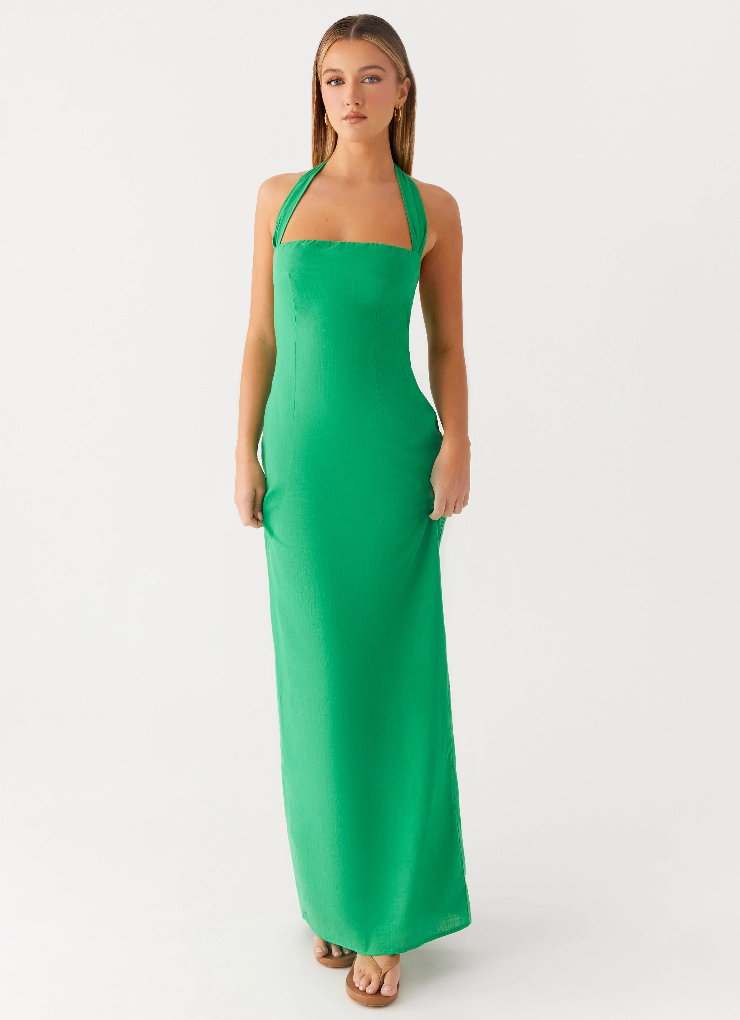 Allyse Maxi Dress - Cactus Flattering Fit for All Monochrome Mood