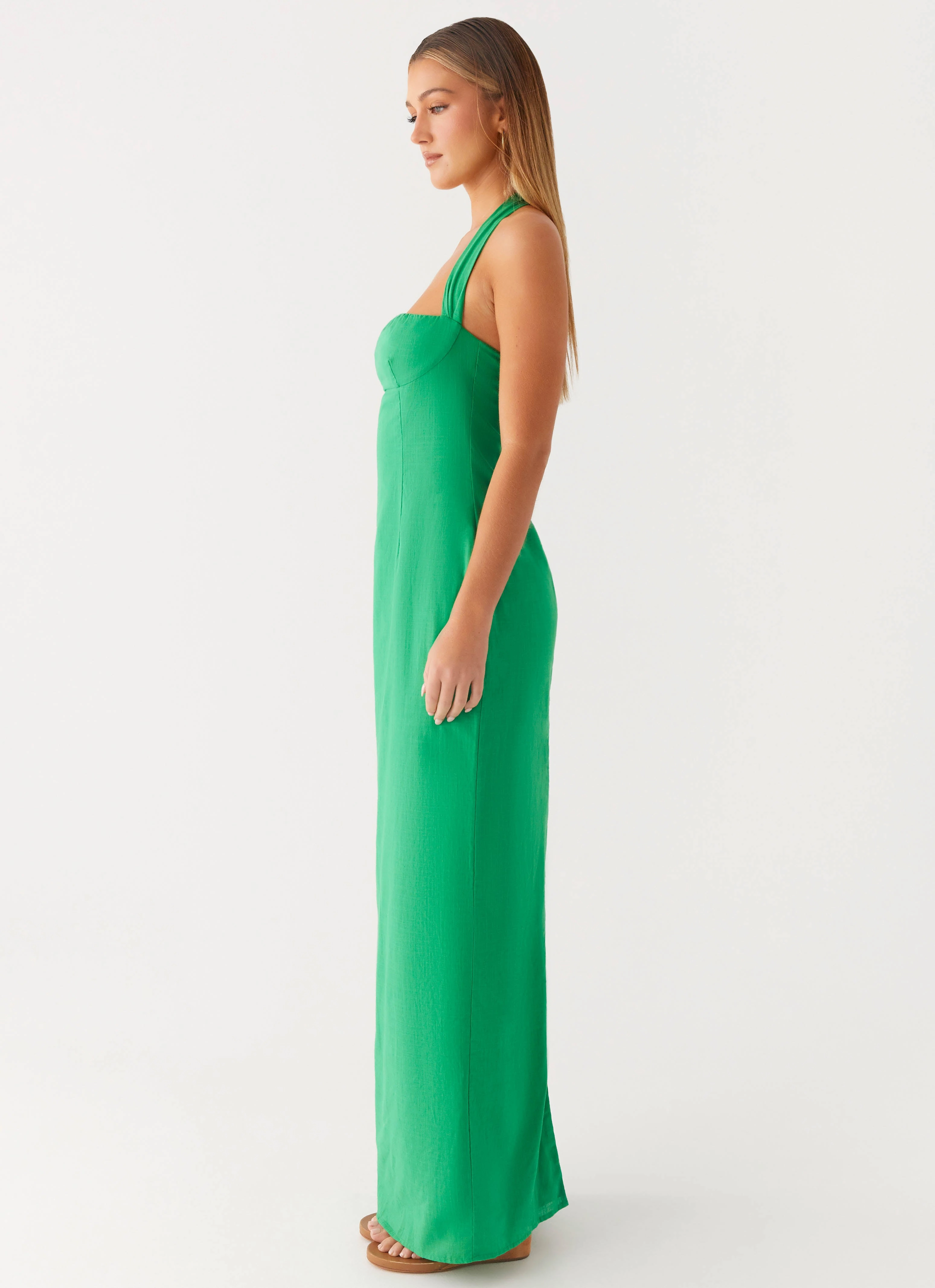 Allyse Maxi Dress - Cactus Bold Simplicity Chic Vibe