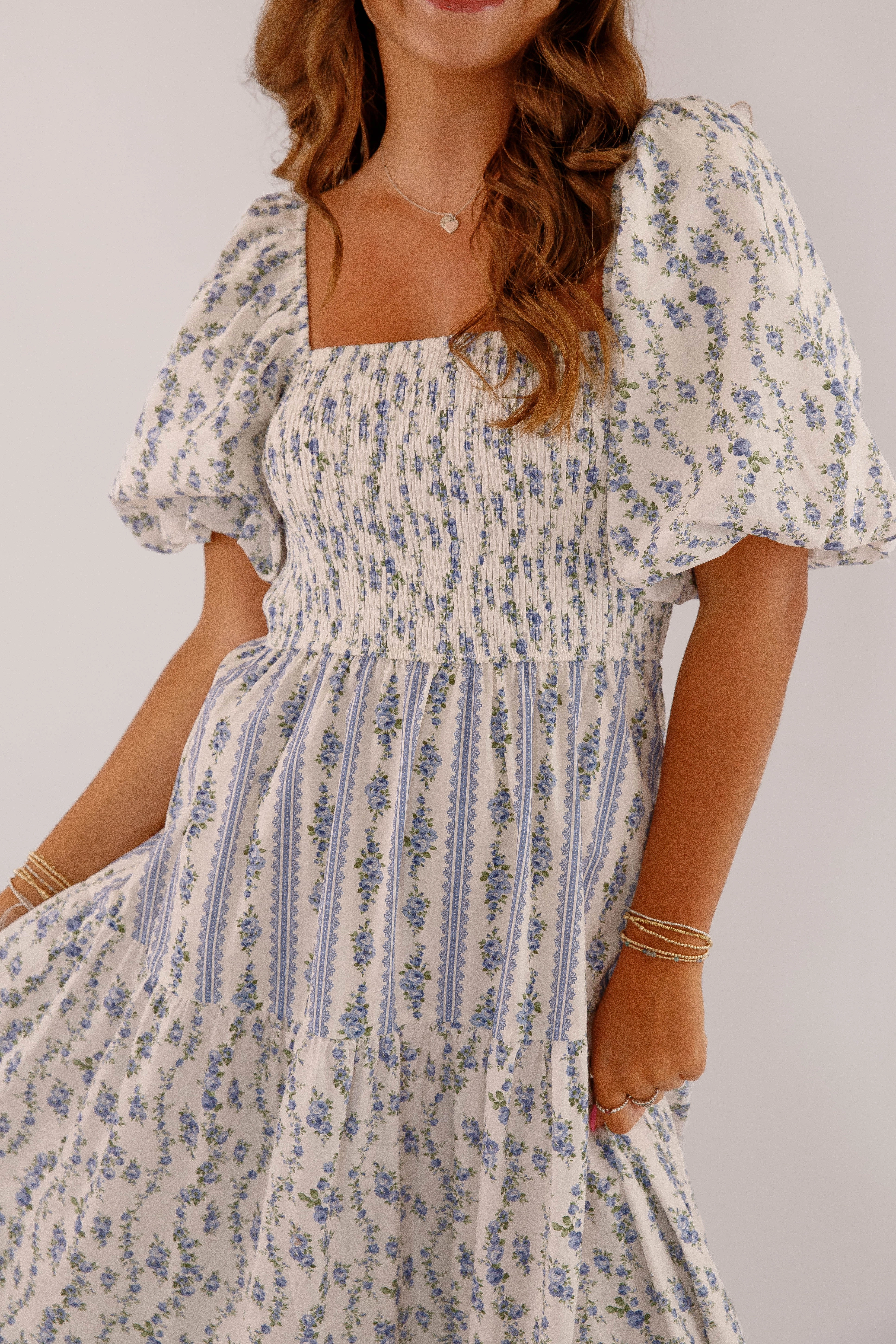 Nothing Is By Chance Maxi Dress-Blue Comfortable fit Sleek Flex