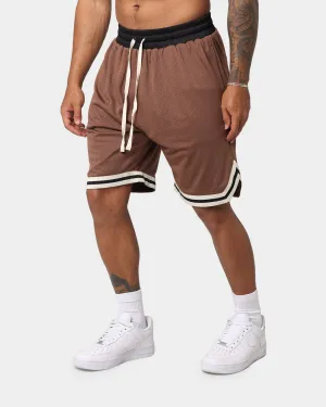 EN ES Rival Basketball Shorts Brown
