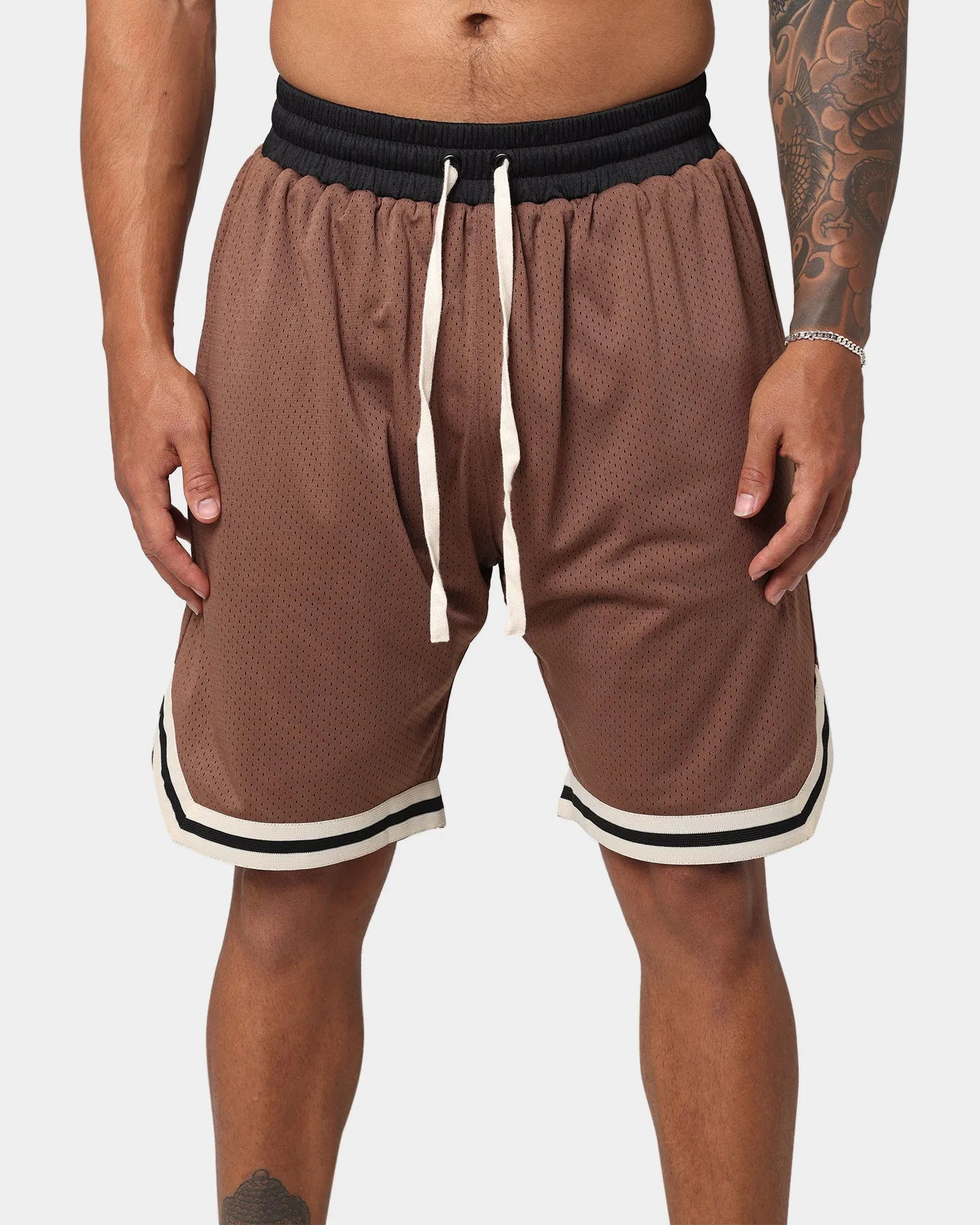 EN ES Rival Basketball Shorts Brown