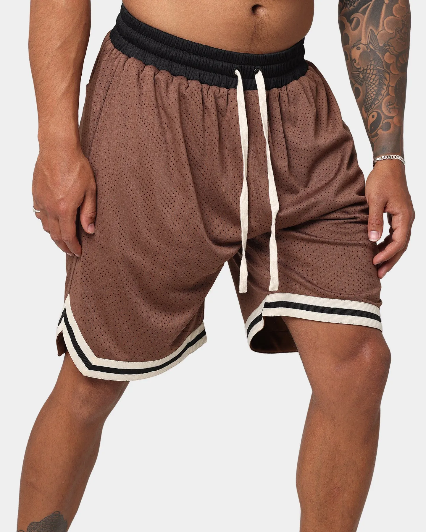 EN ES Rival Basketball Shorts Brown