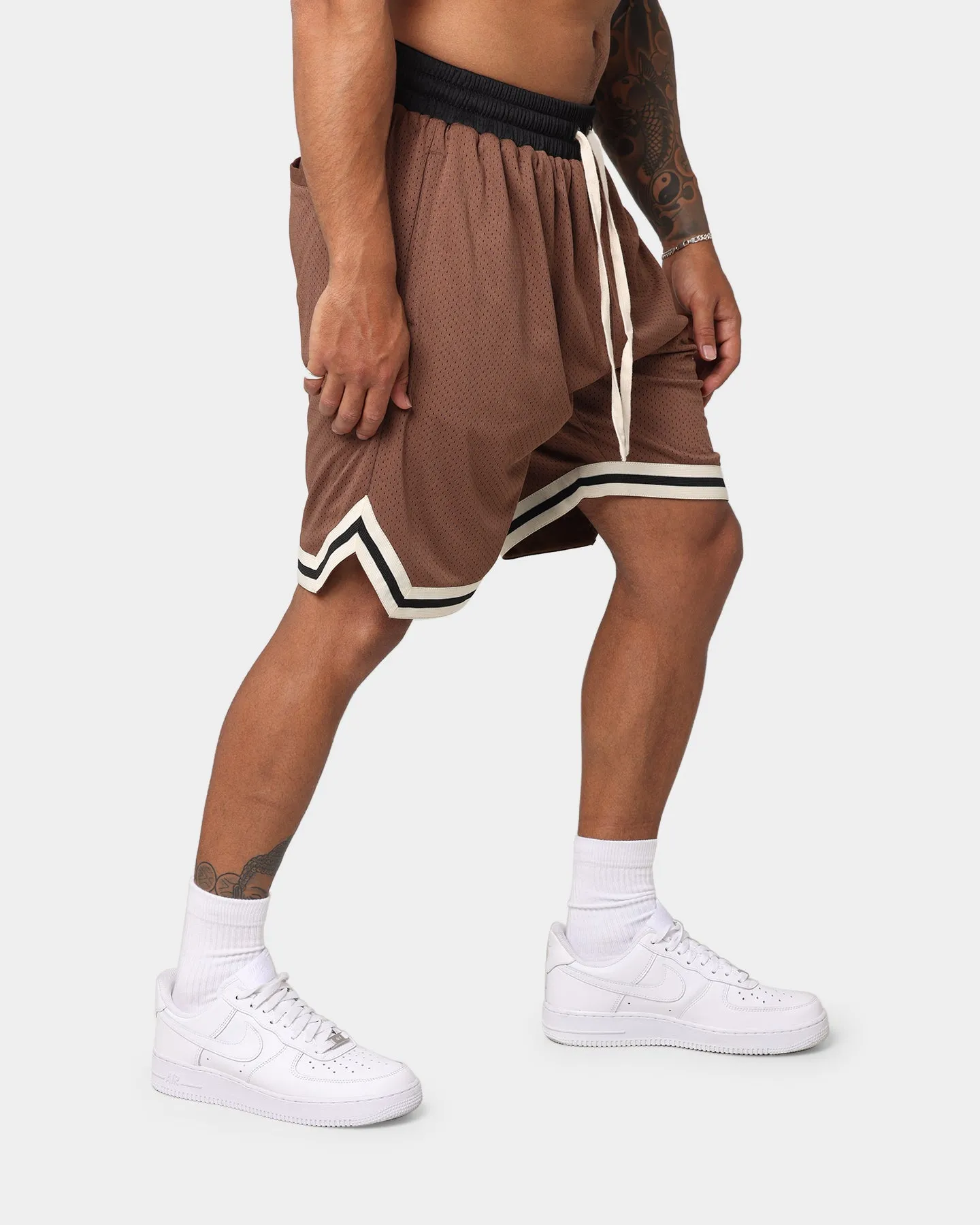 EN ES Rival Basketball Shorts Brown