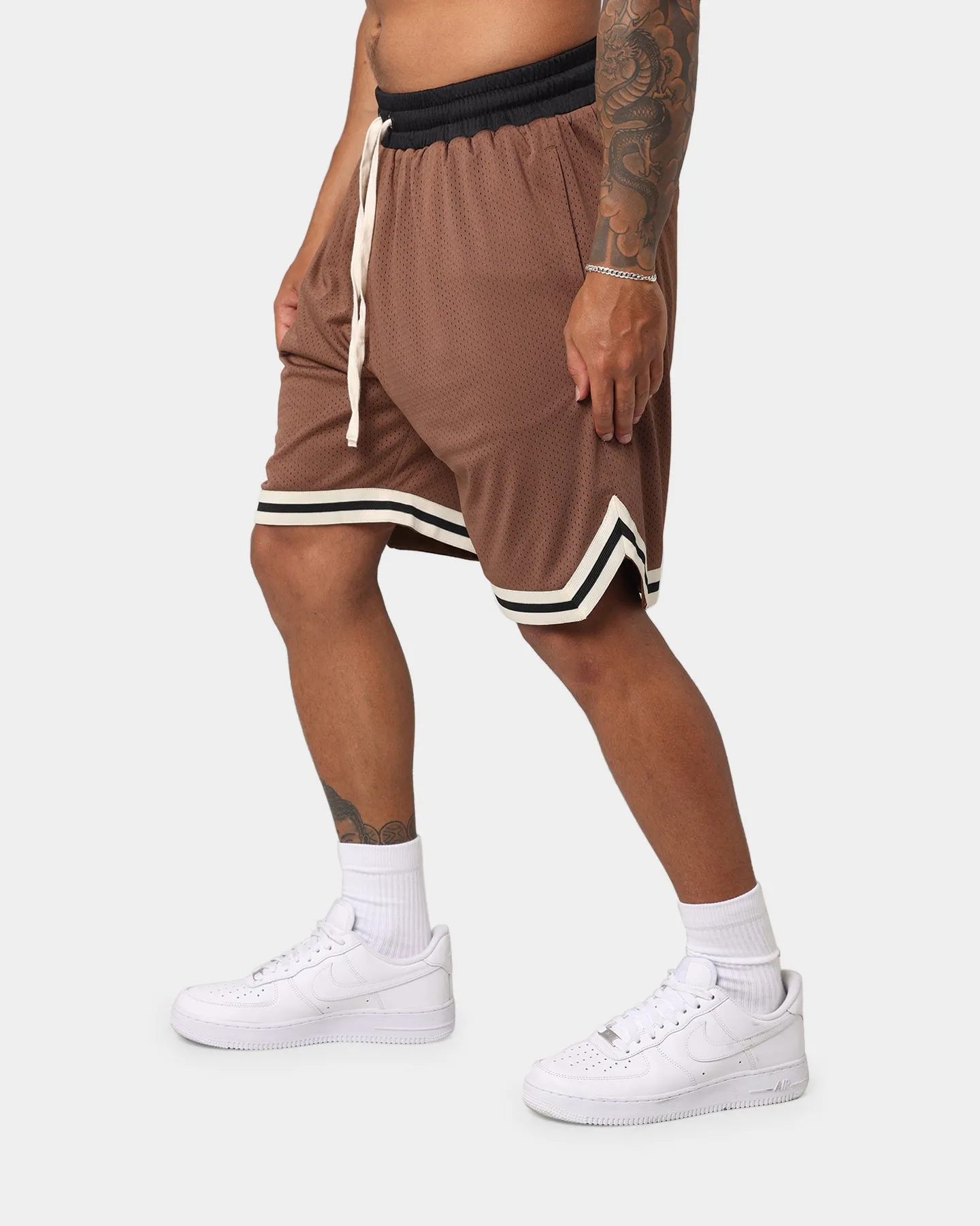 EN ES Rival Basketball Shorts Brown