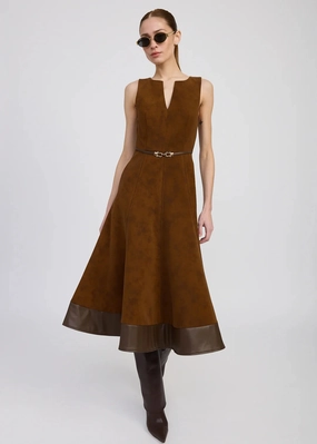 Fashion Forward En Saison Eloise Midi Dress Brown