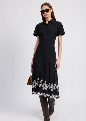 Photo Light En Saison Isidora Midi Shirt Dress Black Natural