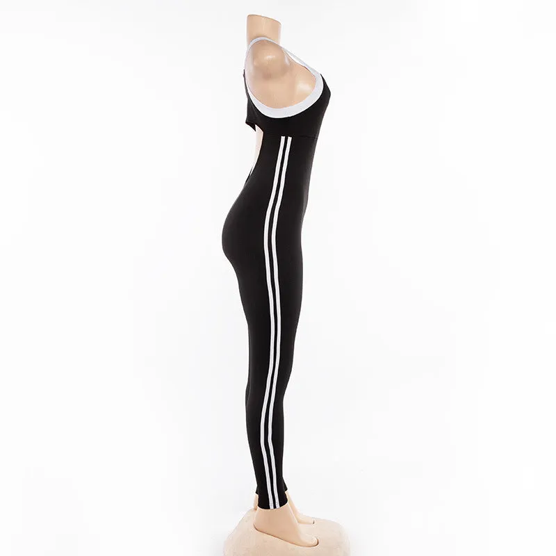 ENERGY GIRLS SIDE STRIPE CUTOUT BODYSUIT