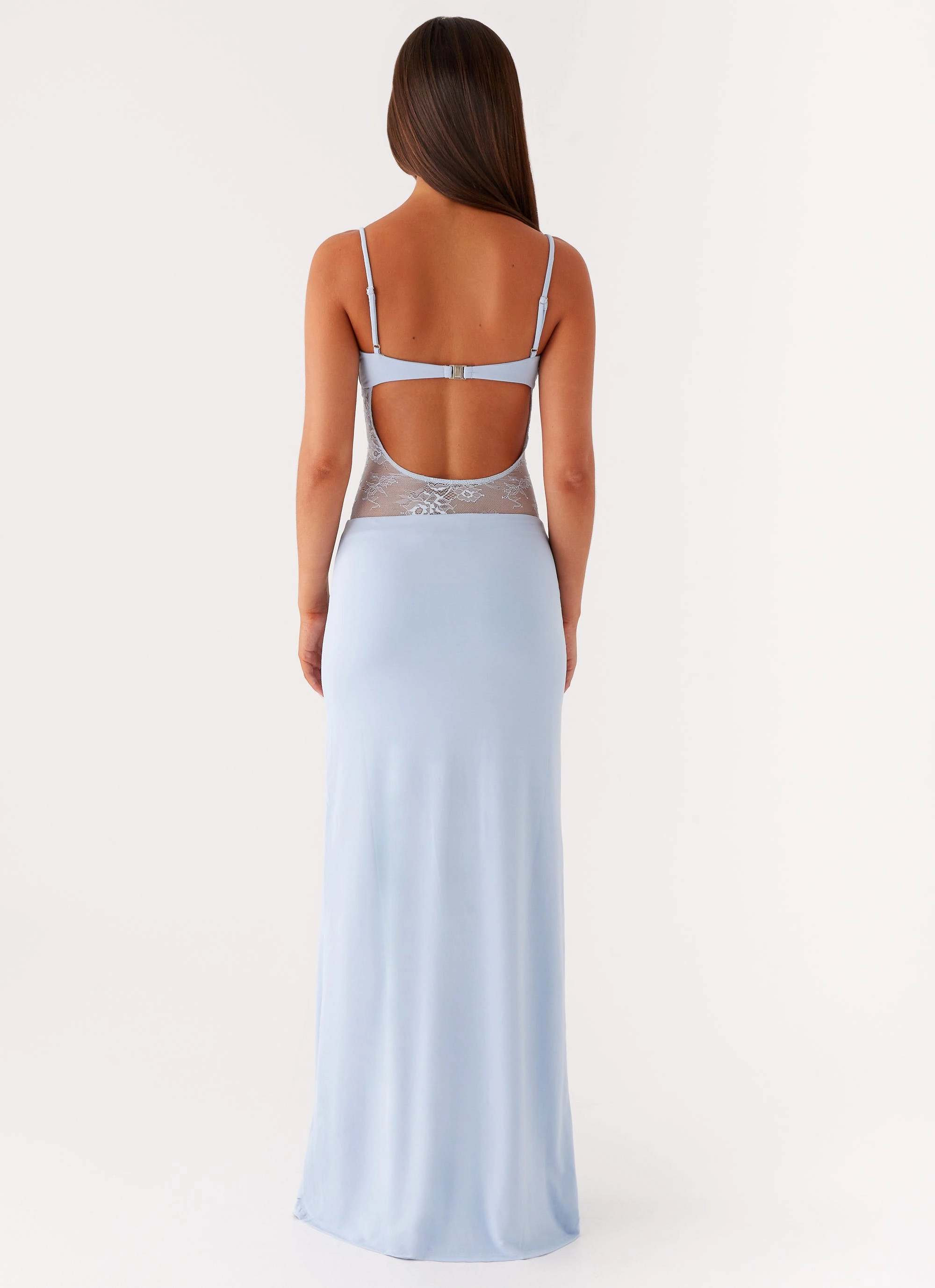 Texture Edge Envy Maxi Dress - Blue