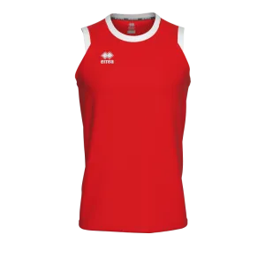 ERREA DAYTON BASKETBALL VEST RED WHITE