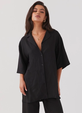 Thermal Regulation System Quick Access Hidden Pockets The Good Days Shirt - Black