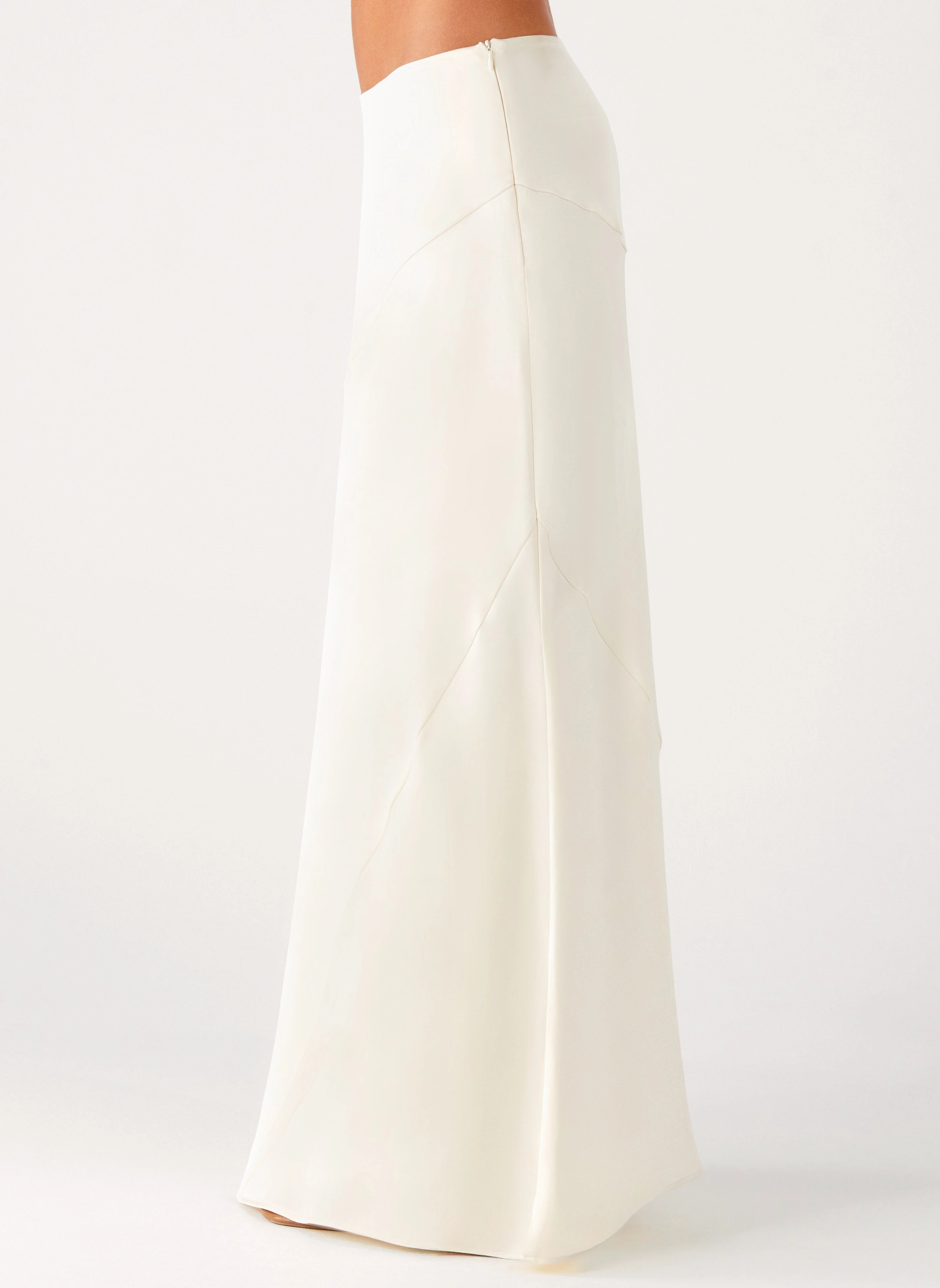 Versatile Design Chandra Maxi Skirt - Ivory