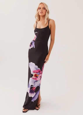 Bad News Mesh Maxi Dress - Black Tulip Feminine Look Unisex Option
