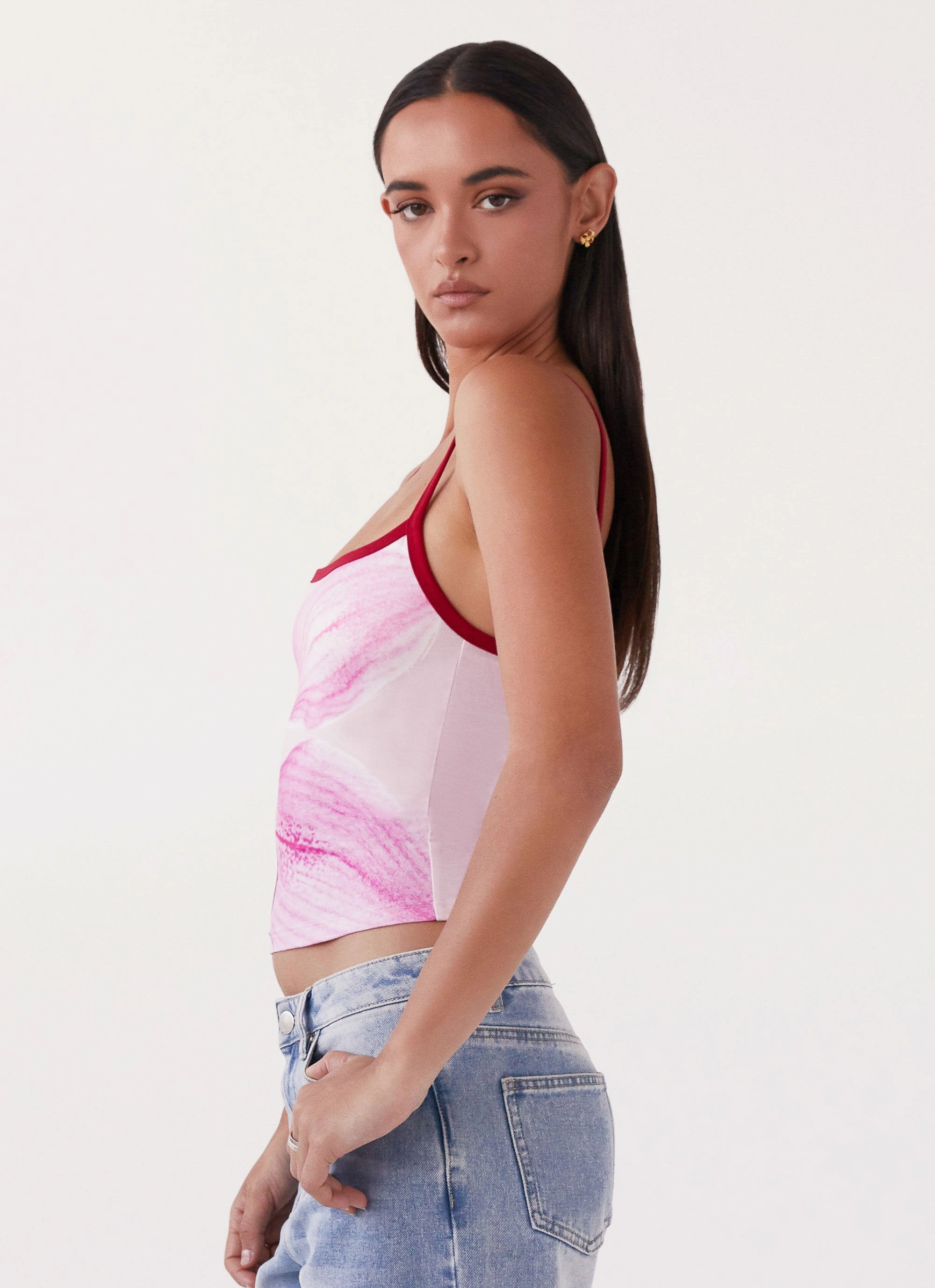 Eternal Sunshine Tank Top - Pink Peony Non Irritating Seam Finish