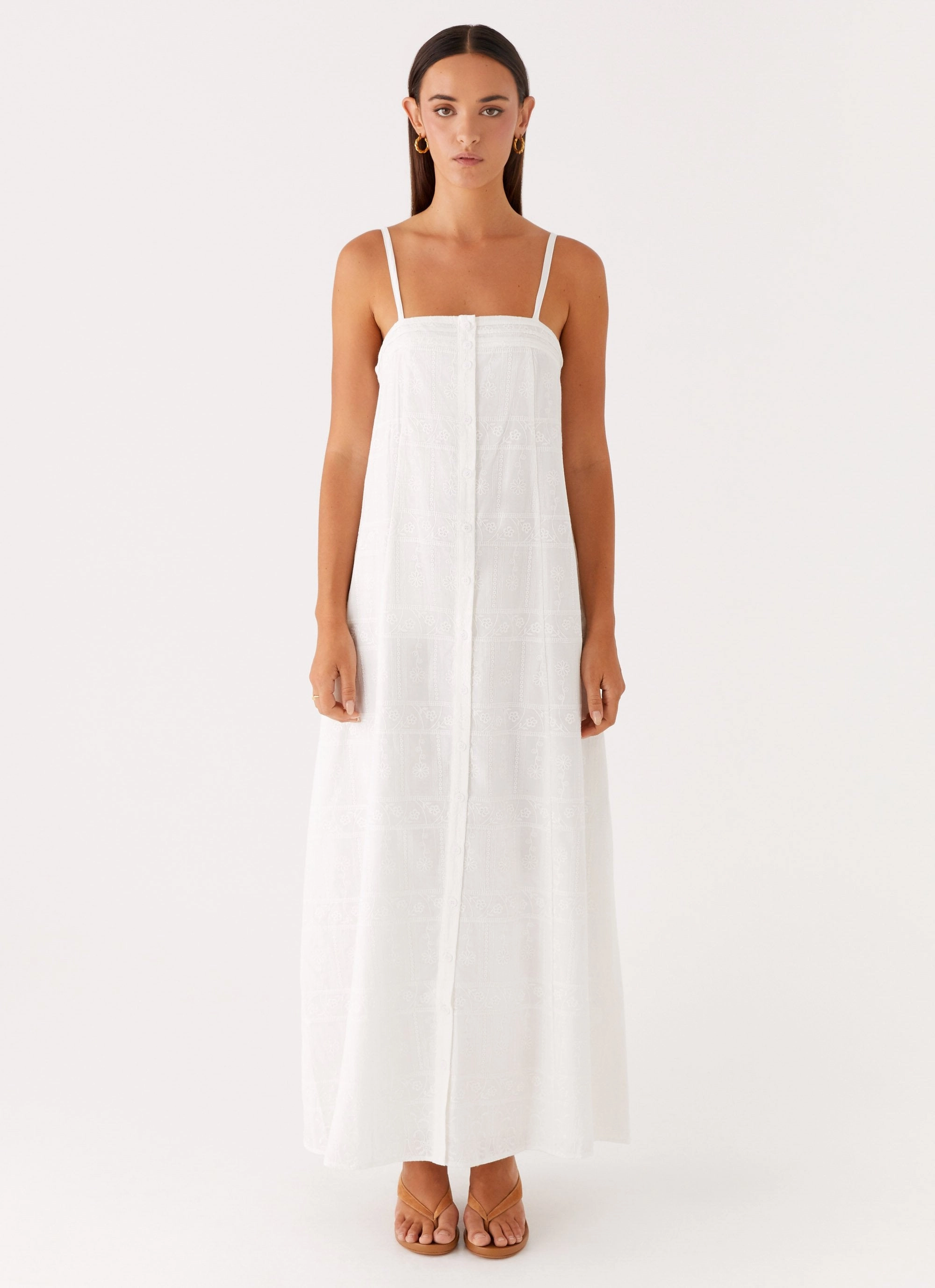 Cole Maxi Dress - White All Day Ready Seasonal Mood