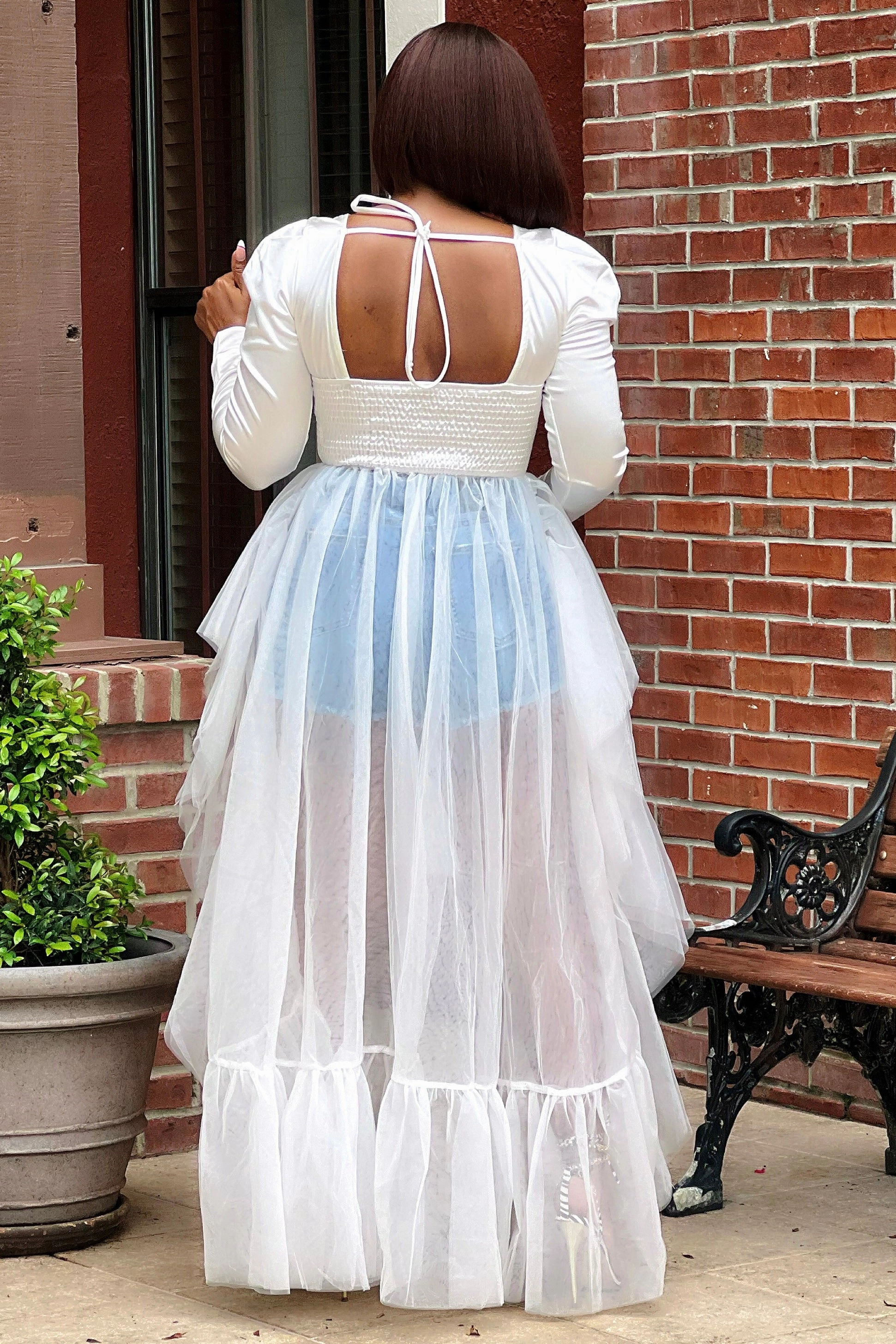 Eunice Tulle Extension/Attached Skirt Statement Top ThermalRegulating Timeless Cut