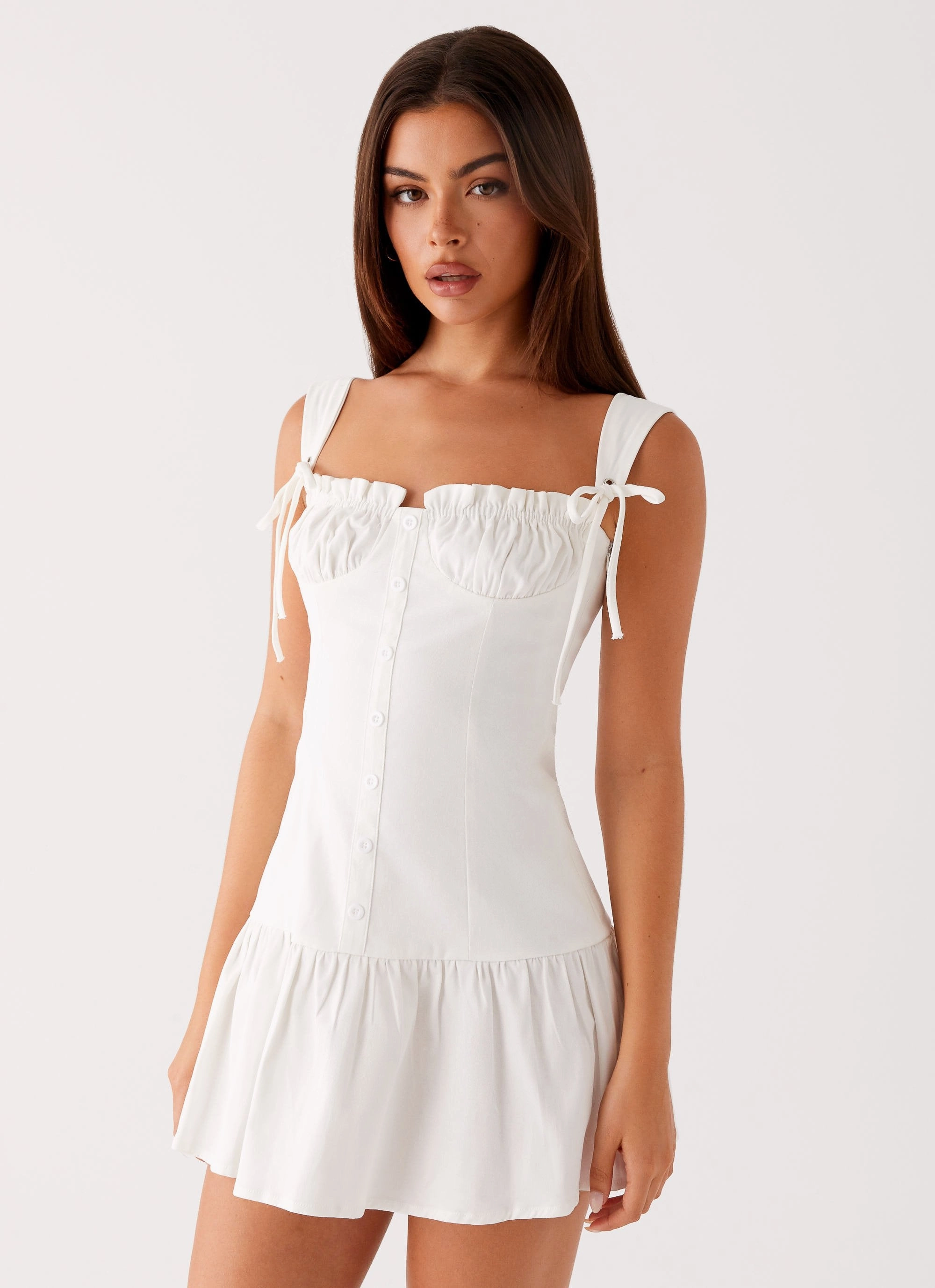 Miami Mini Dress - White Fall Mood Youth Charm