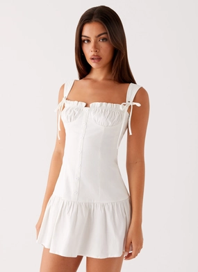 Miami Mini Dress - White Fall Mood Youth Charm