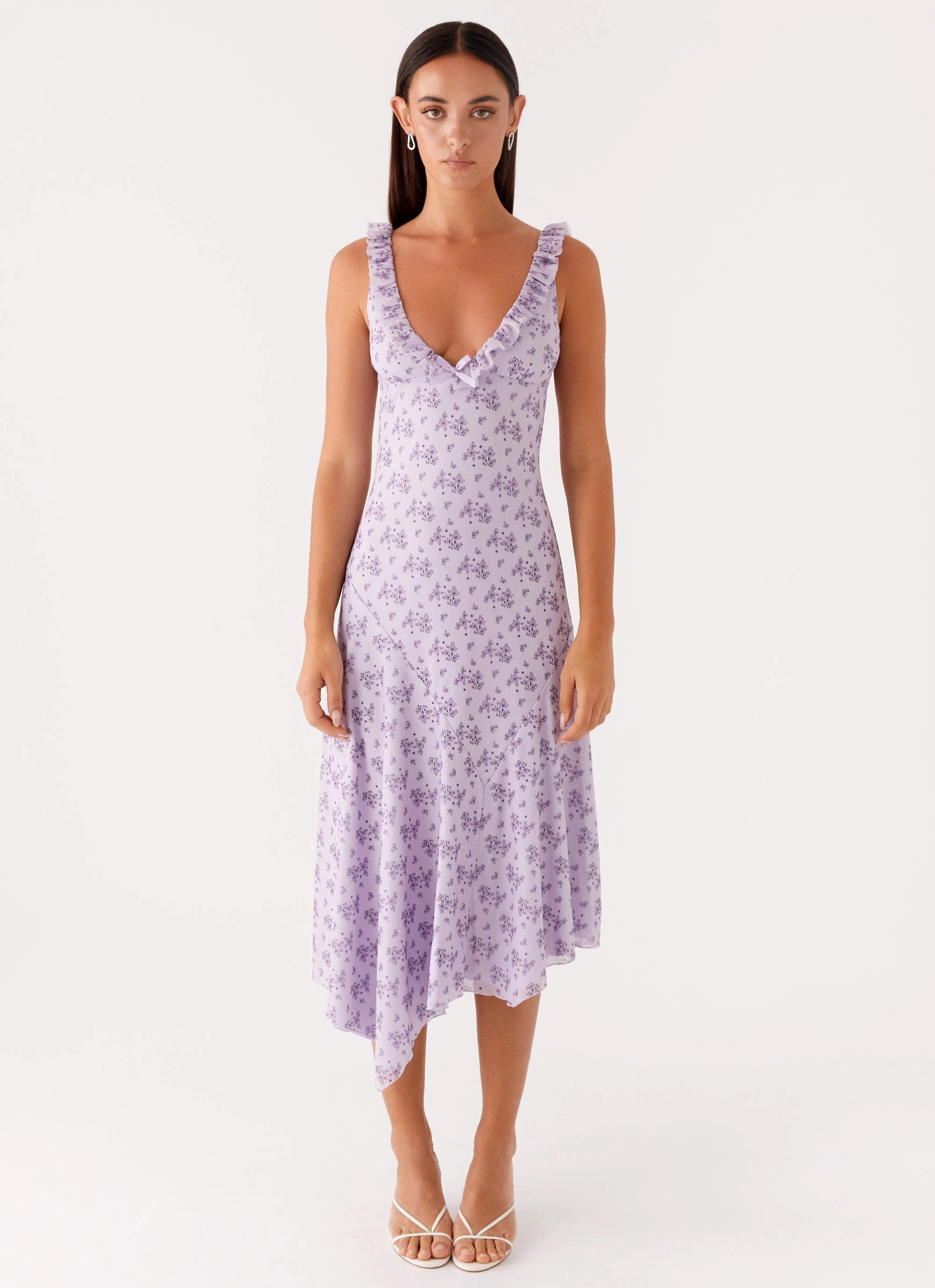 Office Shape Classic Fit Asteri Midi Dress - Lavender Meadow