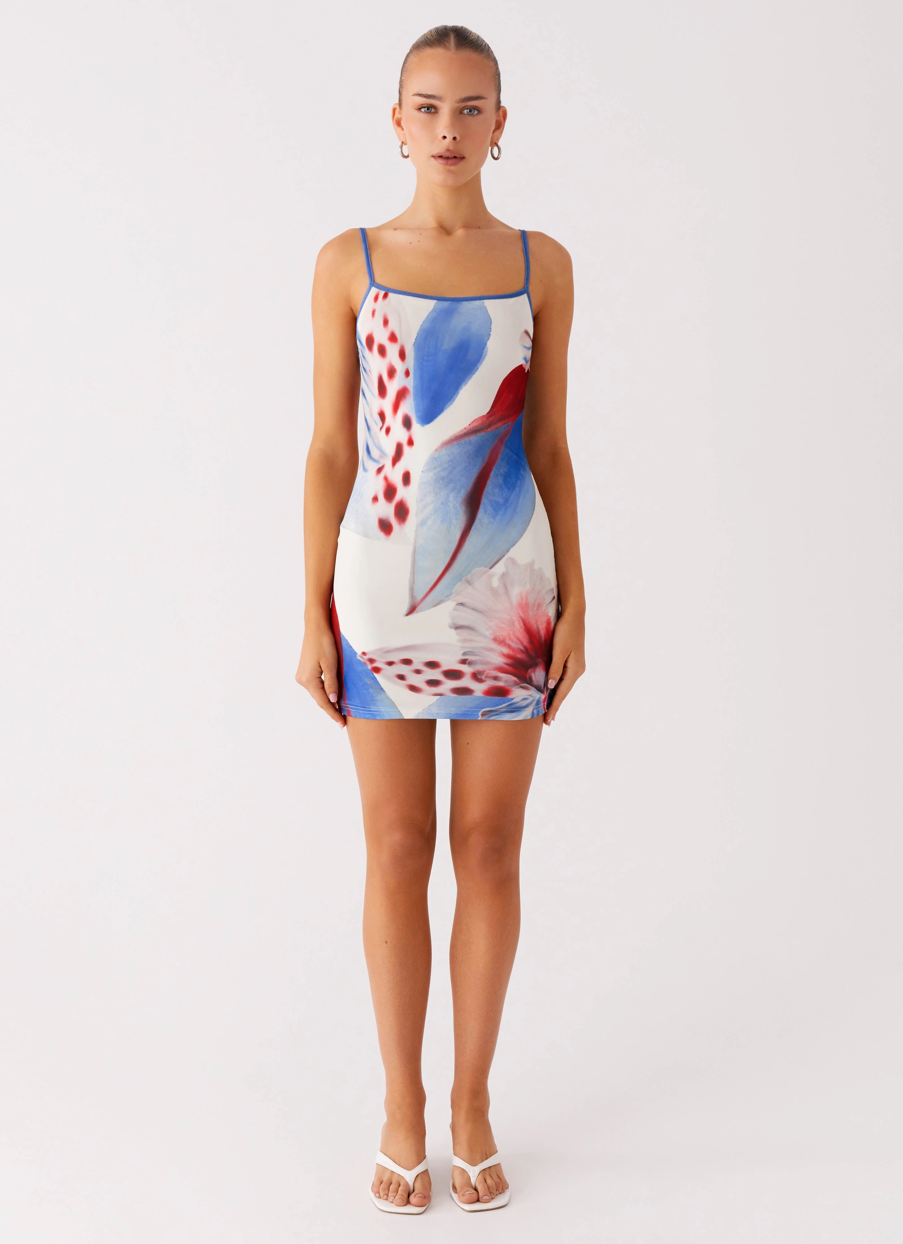UV-Resistant Everett Mini Dress - Deep Sea Bloom