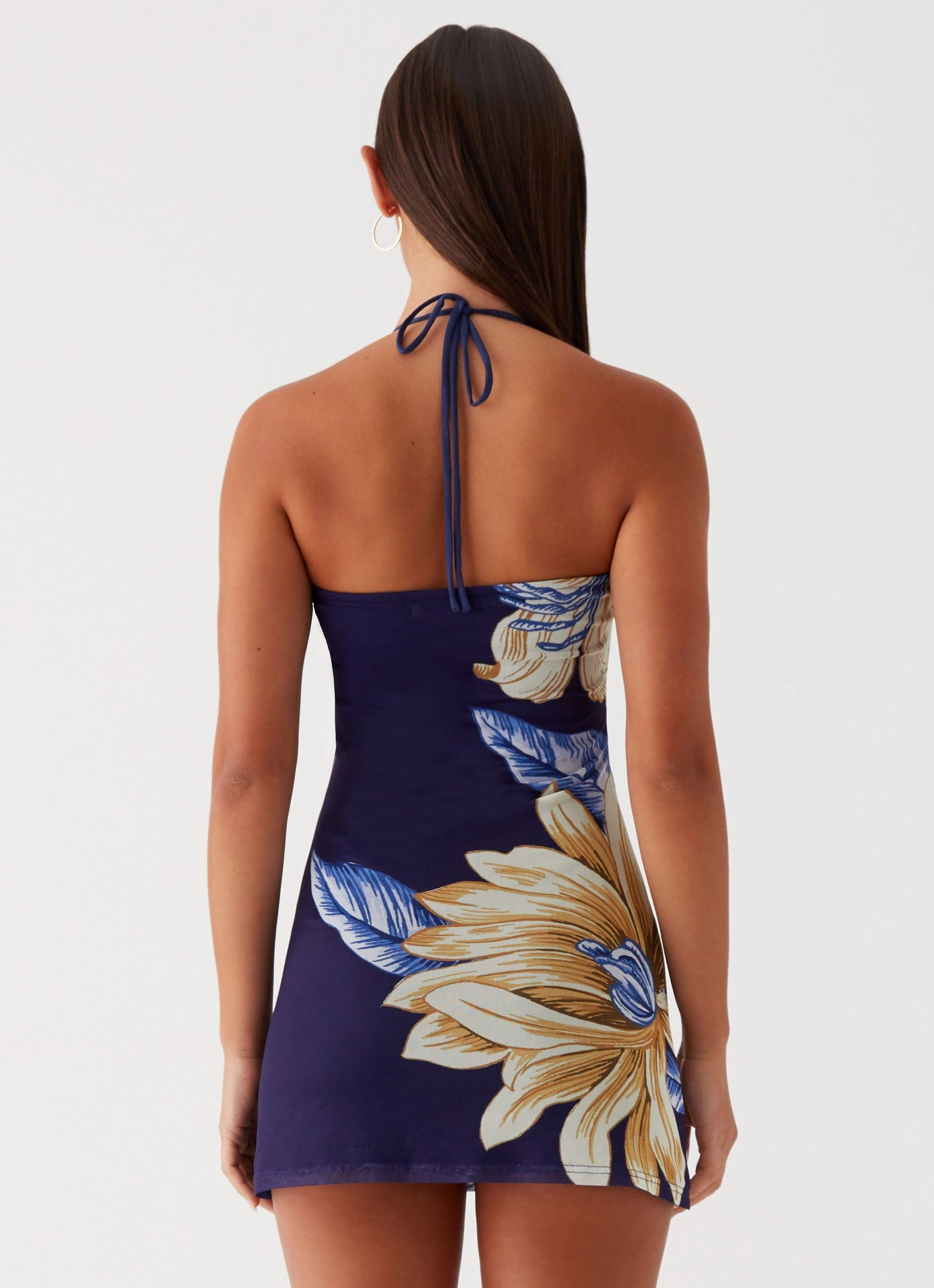 Every Time Mini Dress - Navy Relax Tones