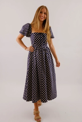 Signature-Style Bold Mood Paris in the Fall Midi Dress