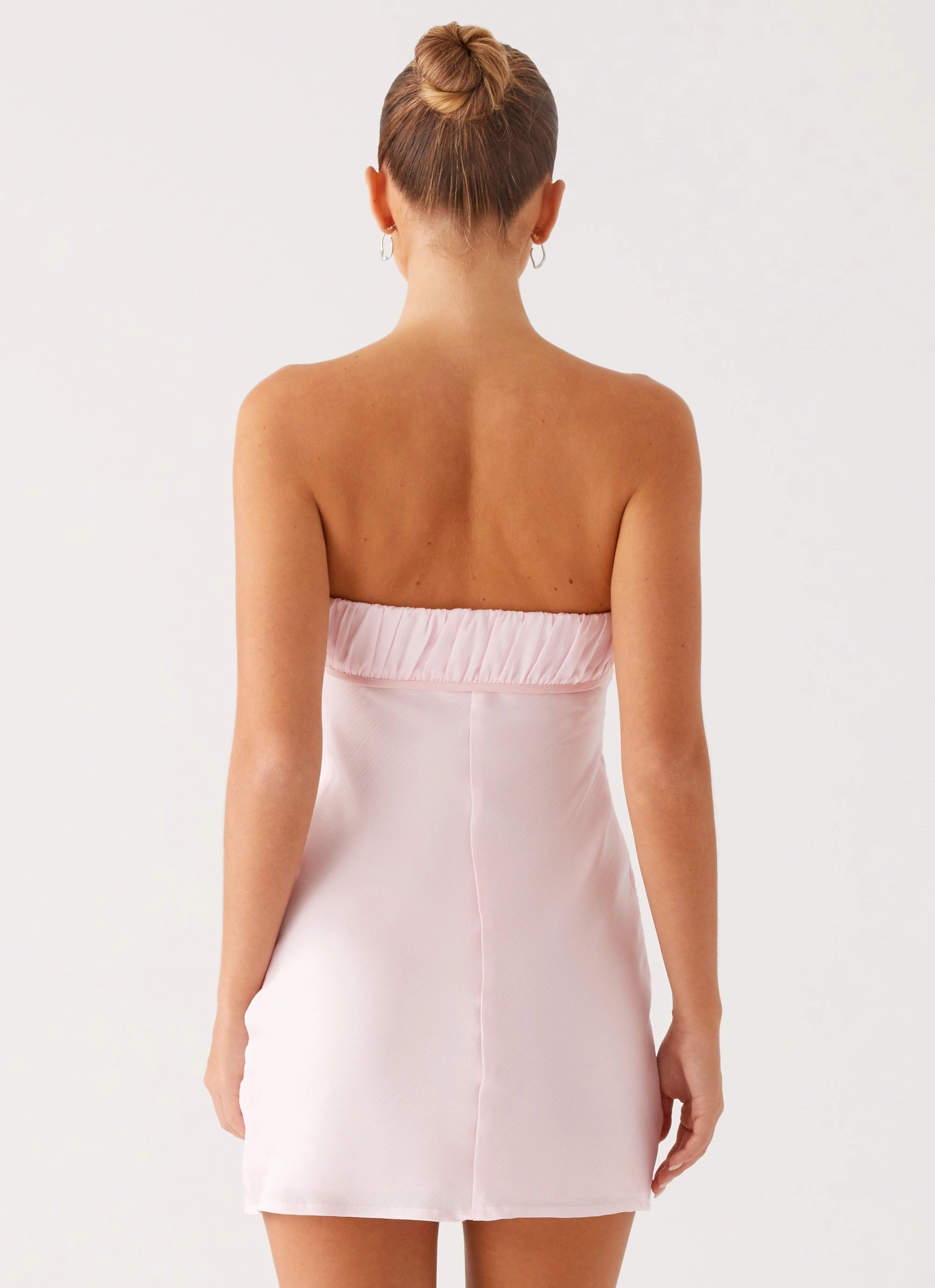 All Season Subtle Drape Evity Mini Dress - Pink