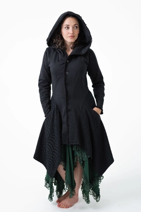 Crochet Rag Coat Many Pockets