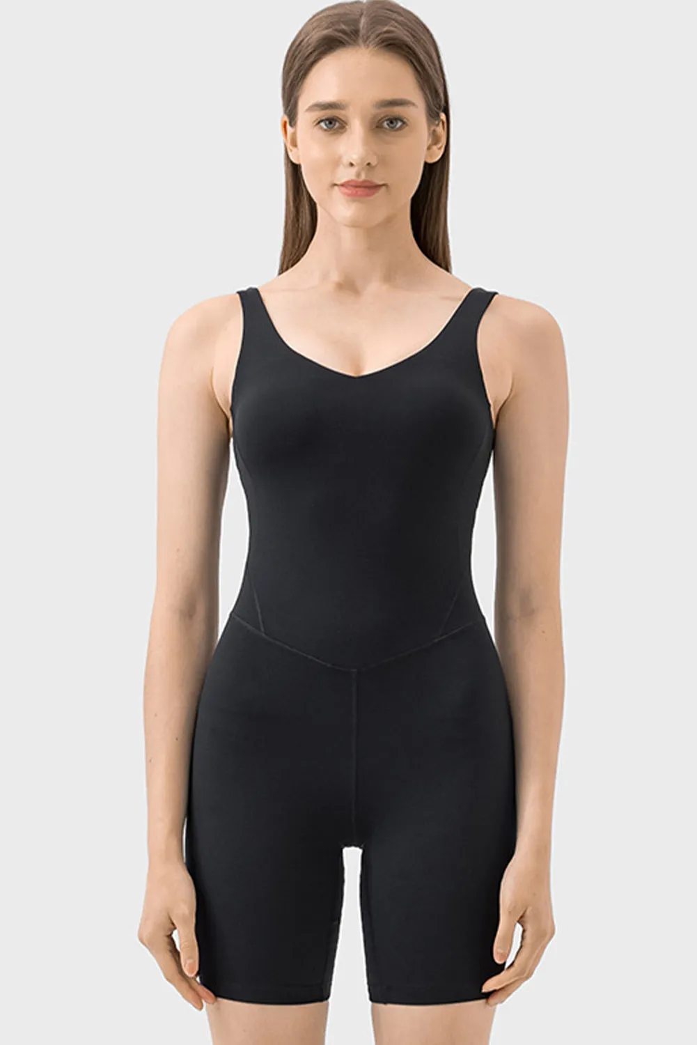 Exposed Stitching Pilates Yoga Jumpsuit