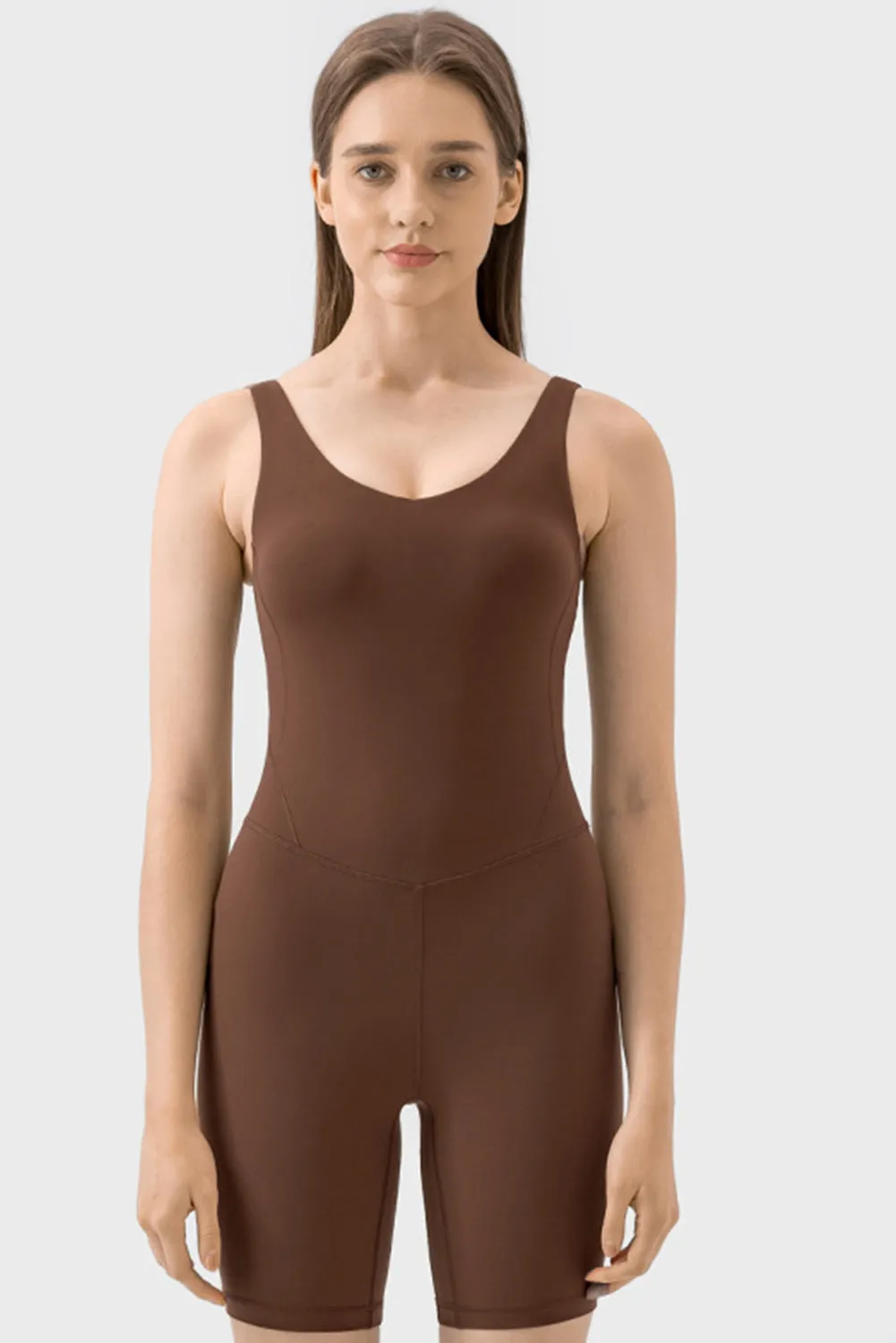 Exposed Stitching Pilates Yoga Jumpsuit